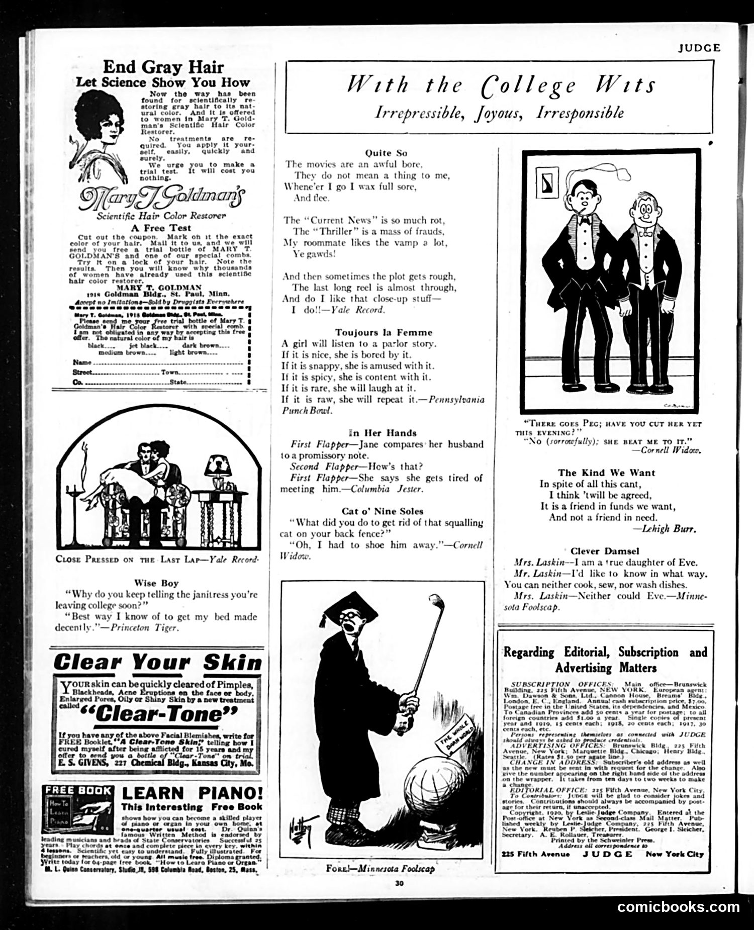 Judge — August 7, 1920 — page 30 of 36