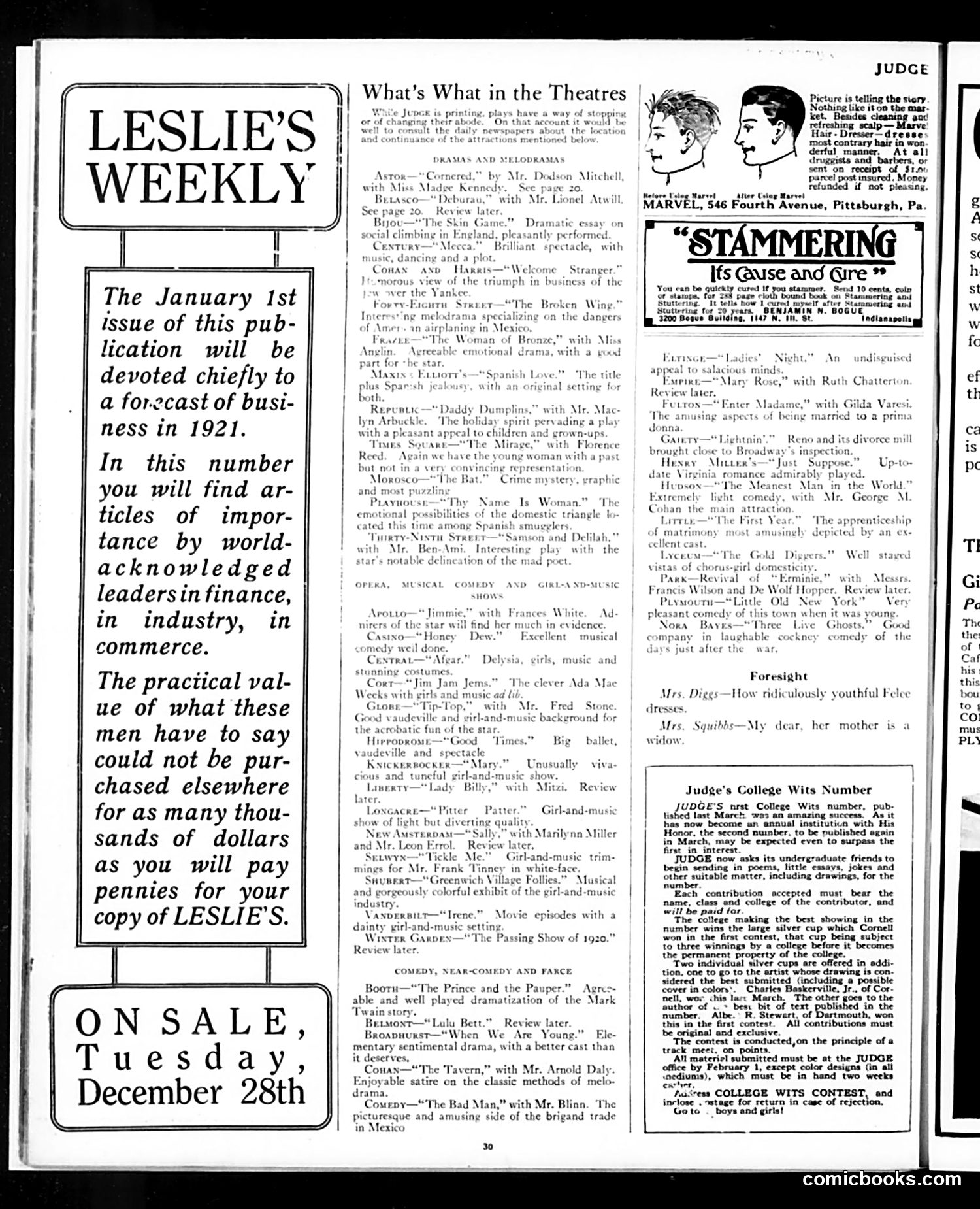 Judge — January 1, 1921 — page 30 of 32