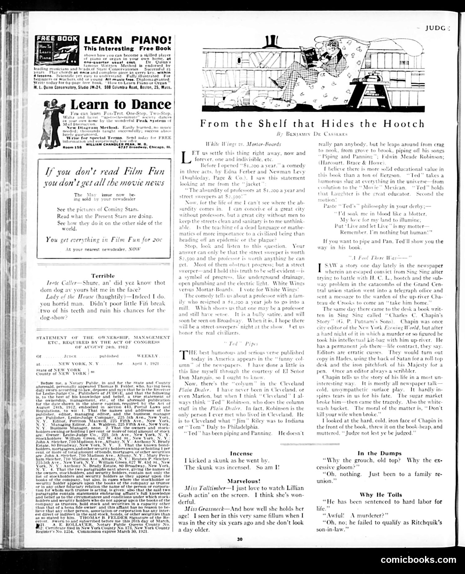 Judge — April 16, 1921 — page 30 of 32