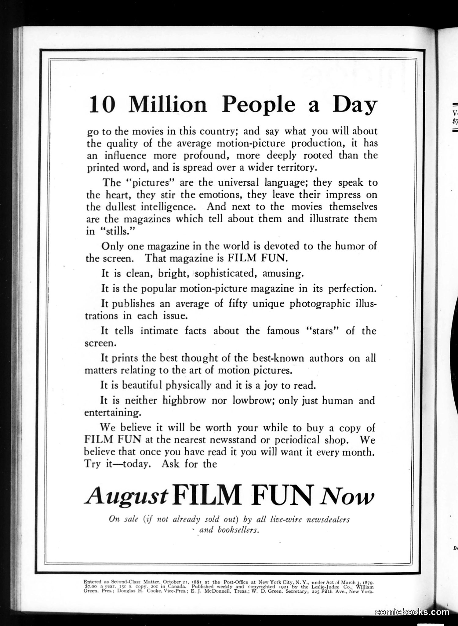 Judge — July 30, 1921 — page 2 of 36