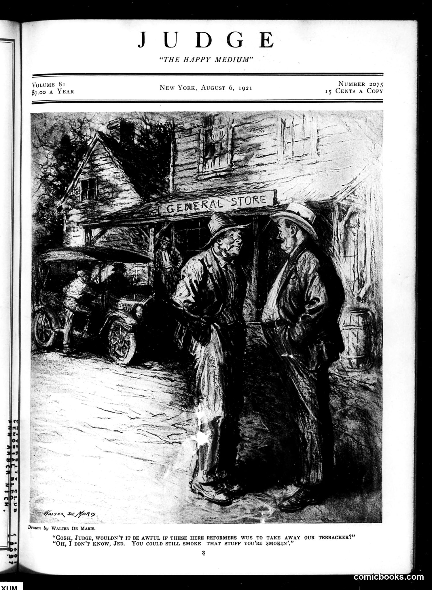Judge — August 6, 1921