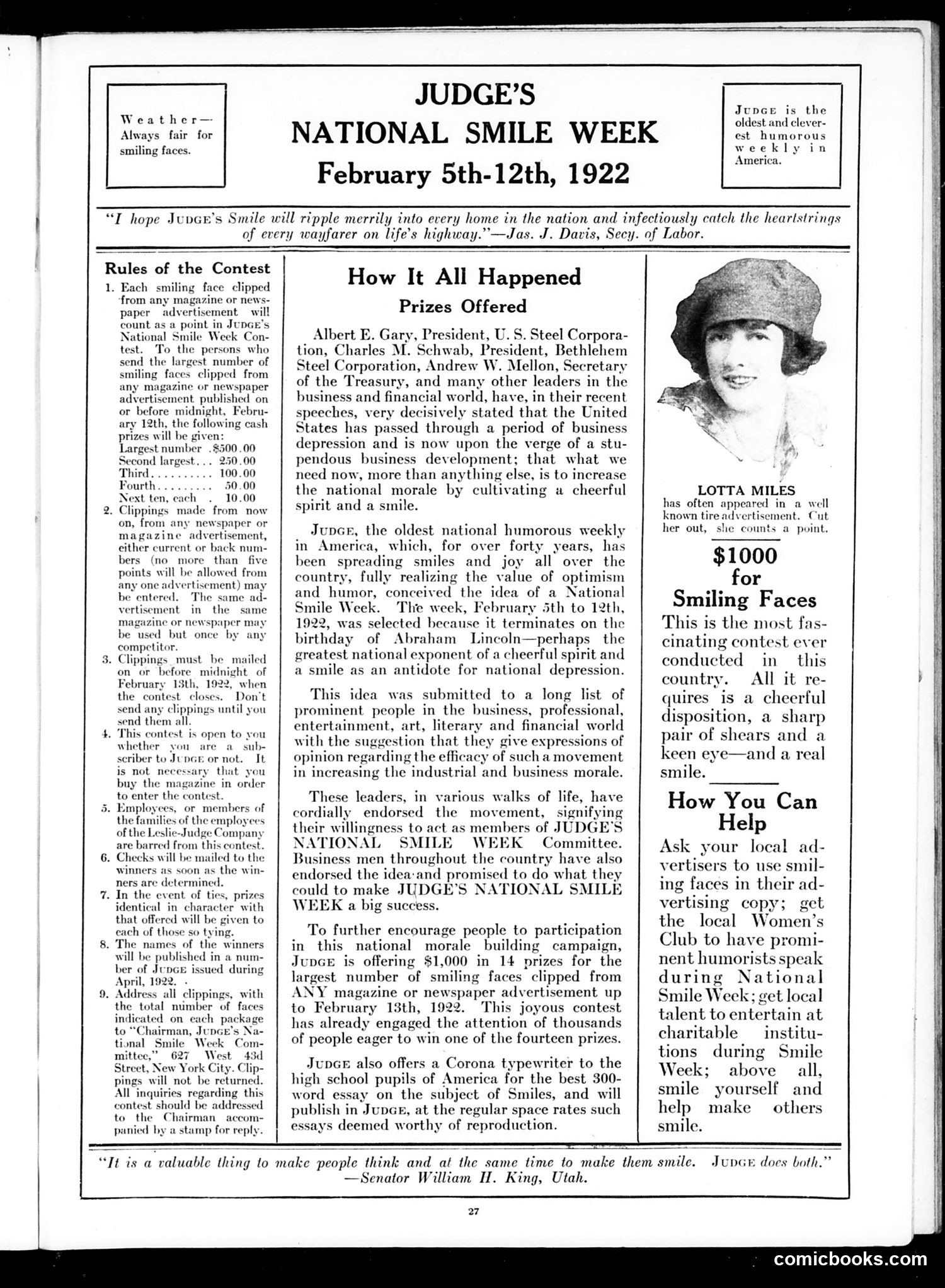 Judge — January 7, 1922 — page 29 of 36