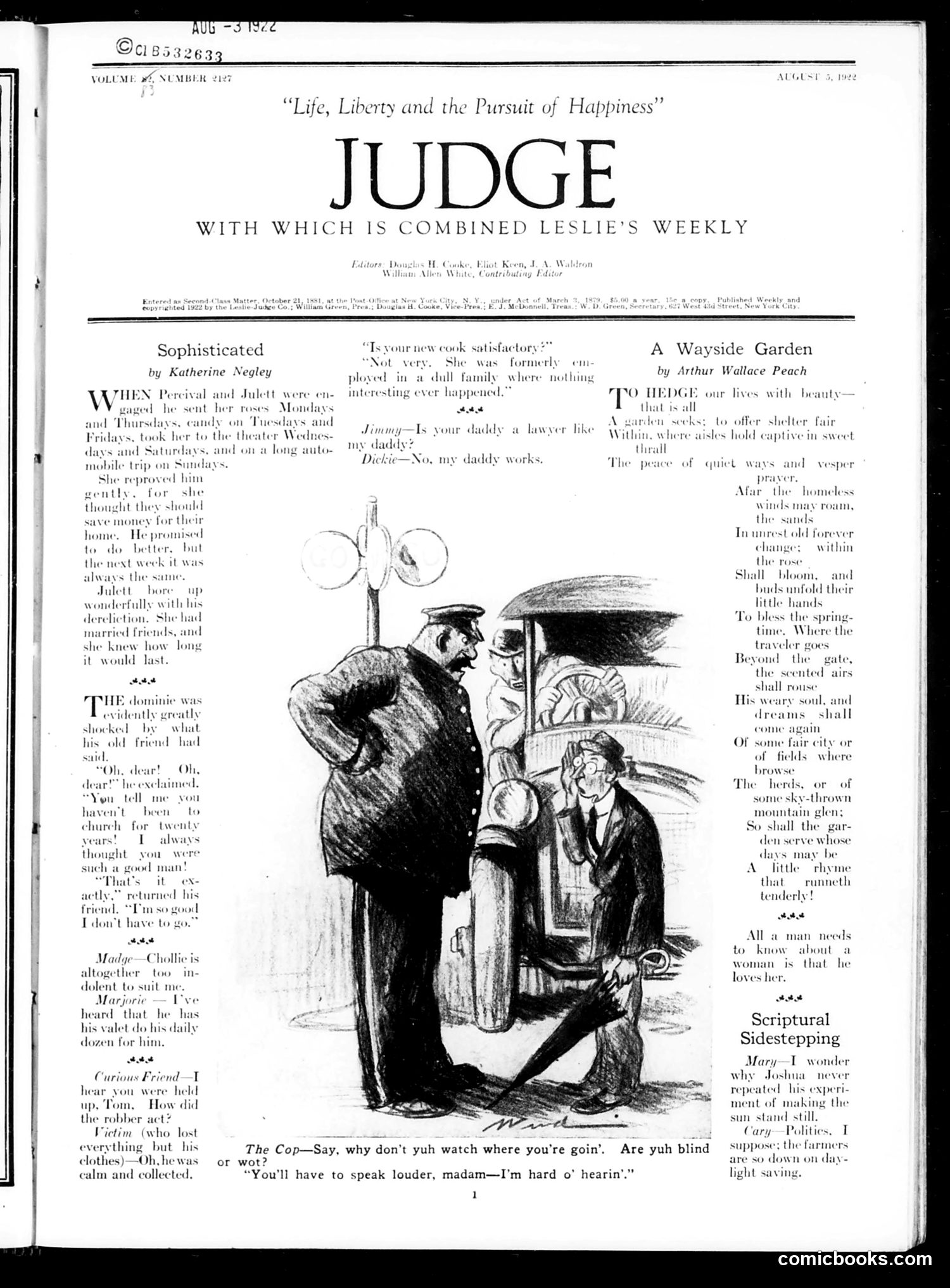 Judge — August 5, 1922 — page 3 of 36