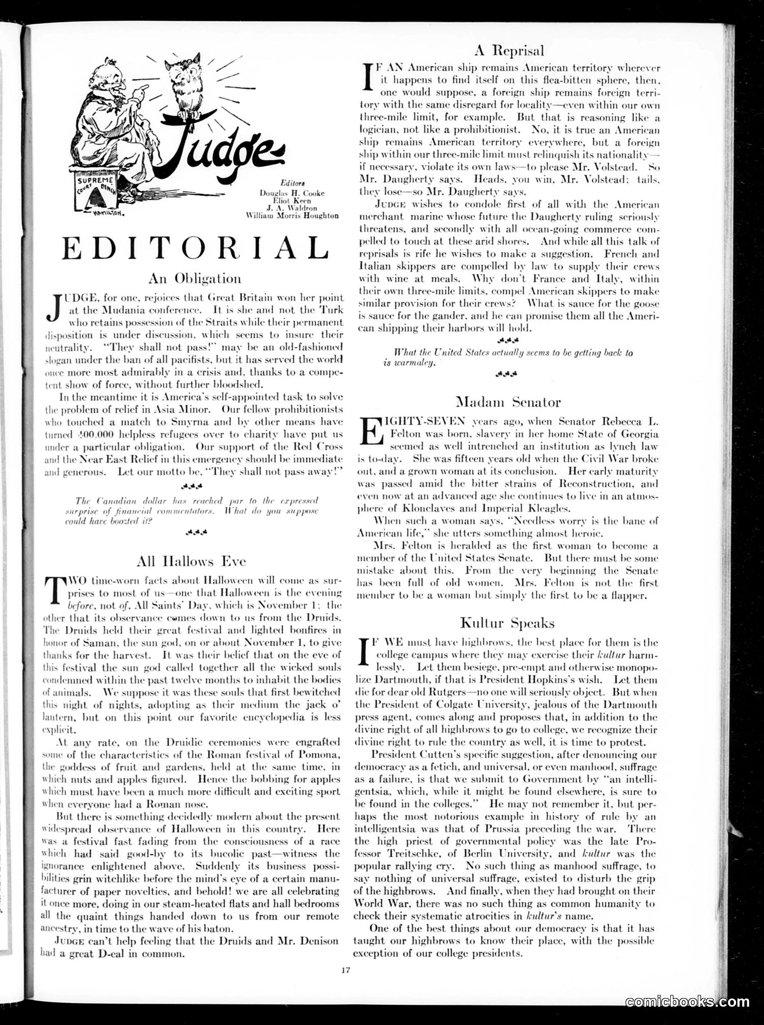Judge — October 28, 1922 — page 19 of 36