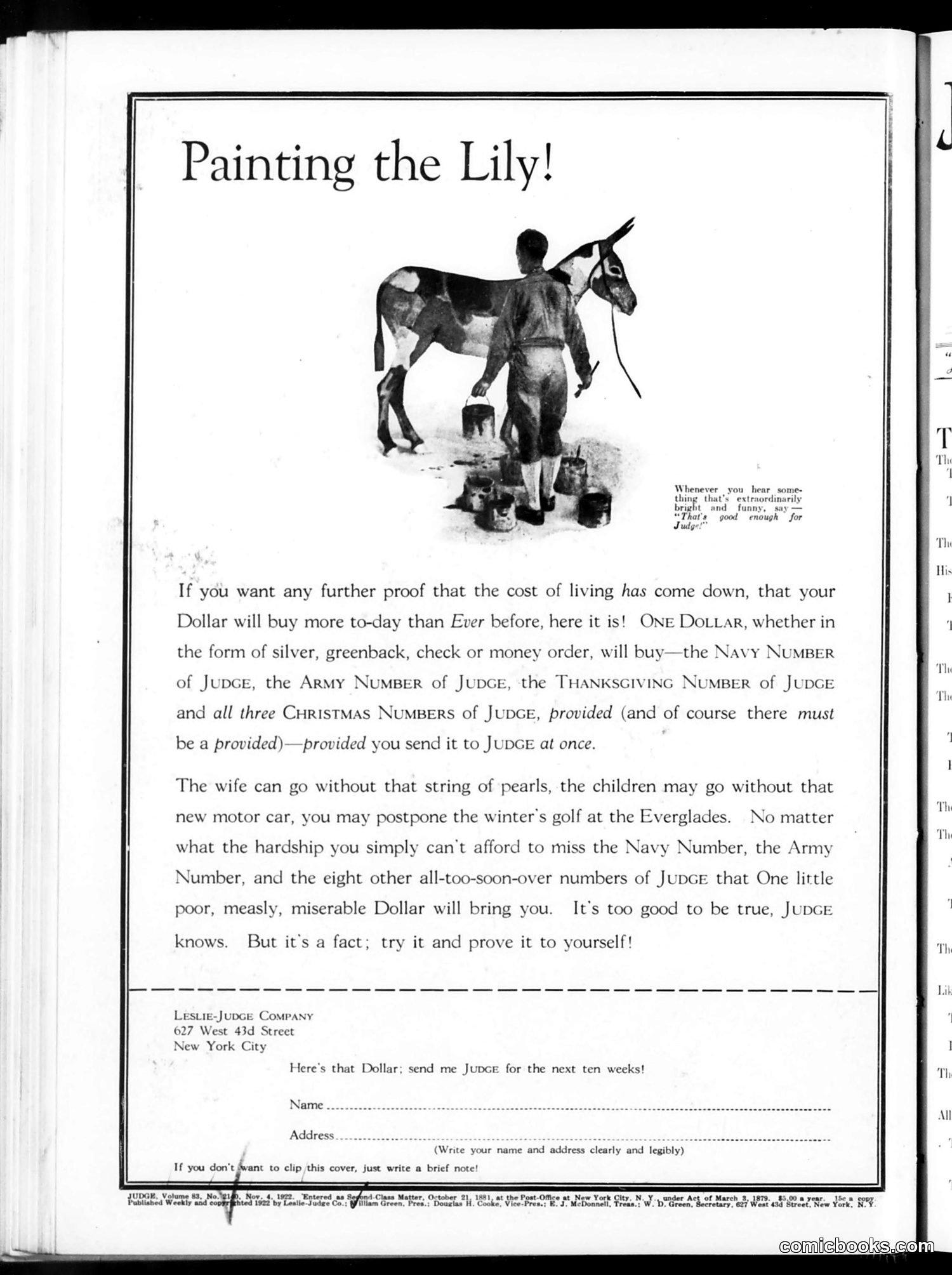 Judge — November 4, 1922 — page 2 of 36