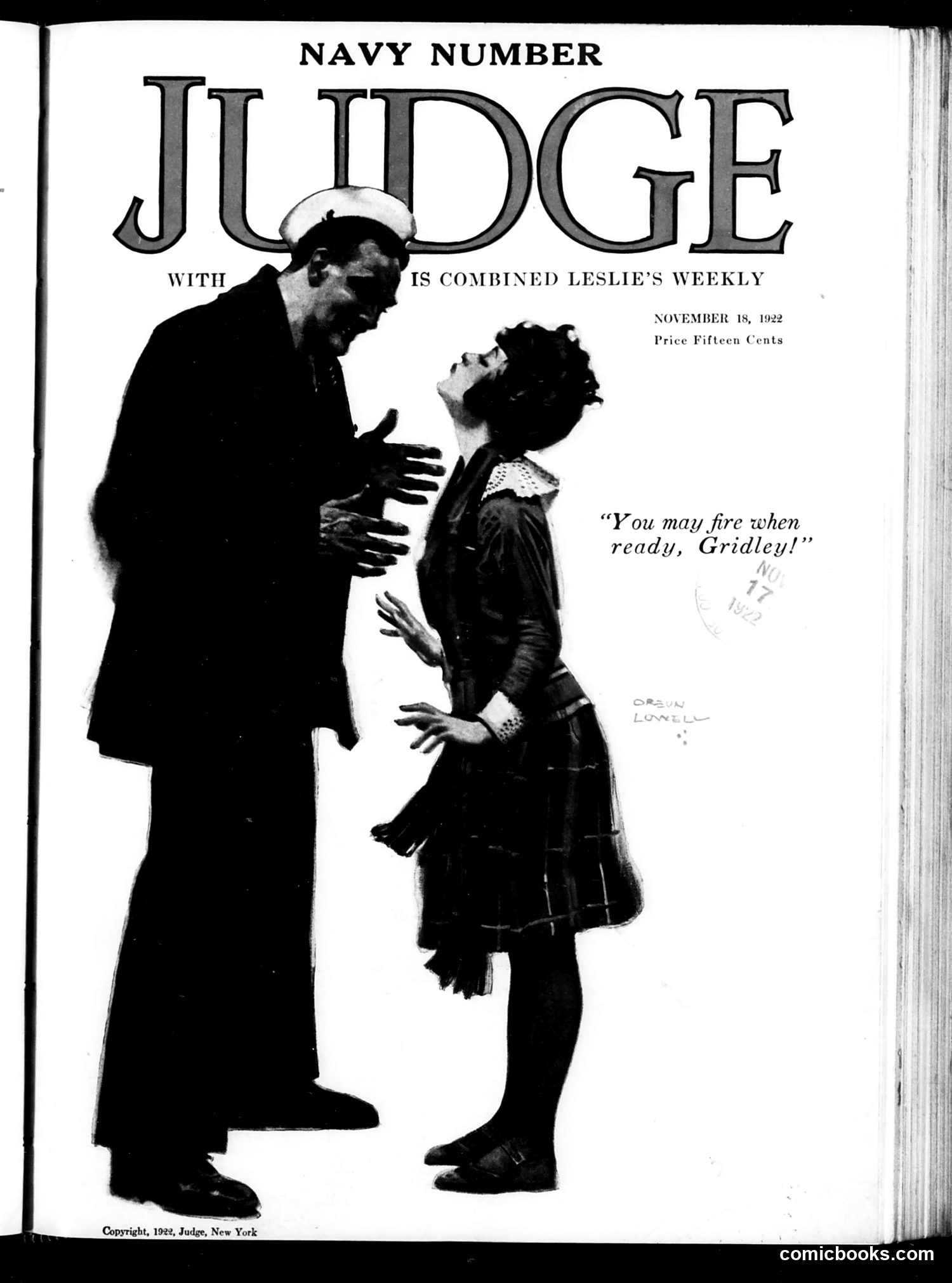Judge — November 18, 1922