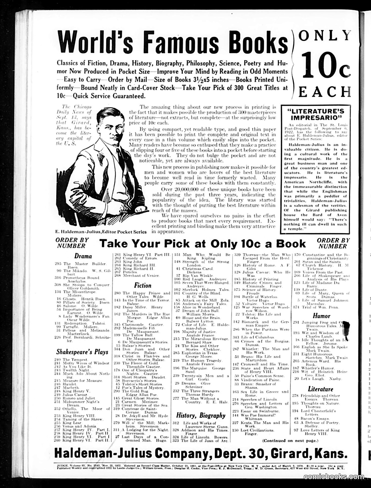 Judge — November 25, 1922 — page 2 of 36