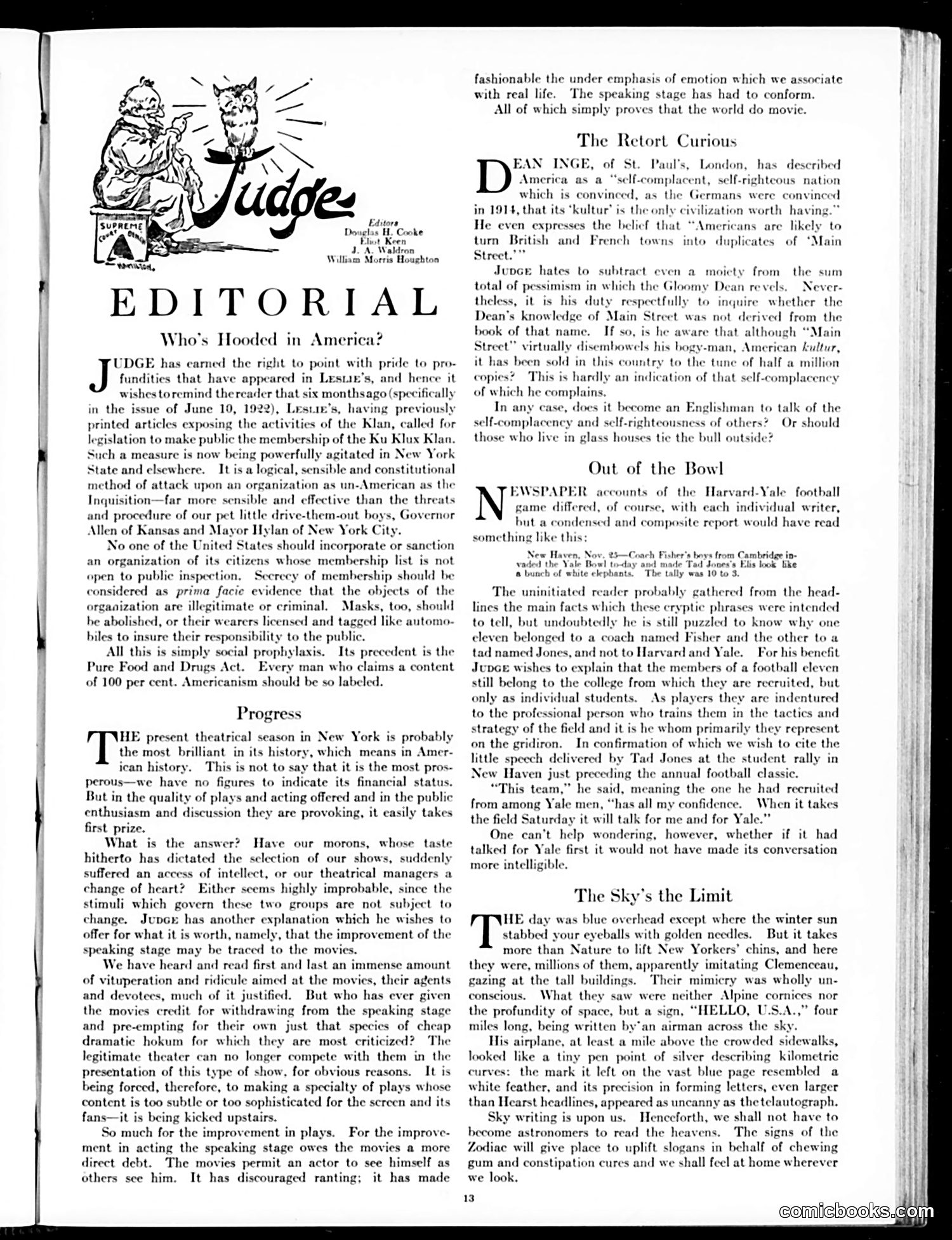 Judge — December 16, 1922 — page 15 of 36
