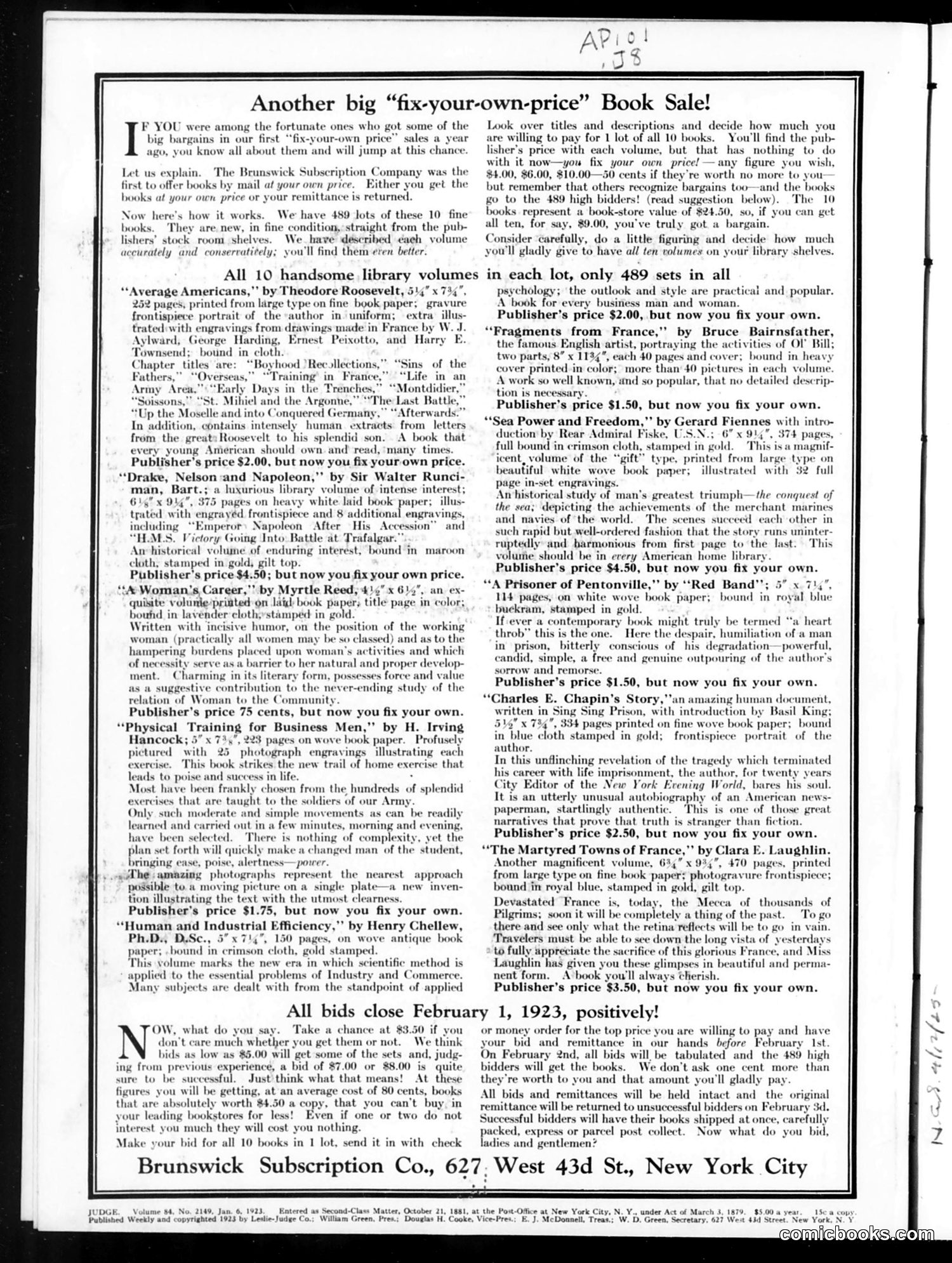 Judge — January 6, 1923 — page 2 of 36