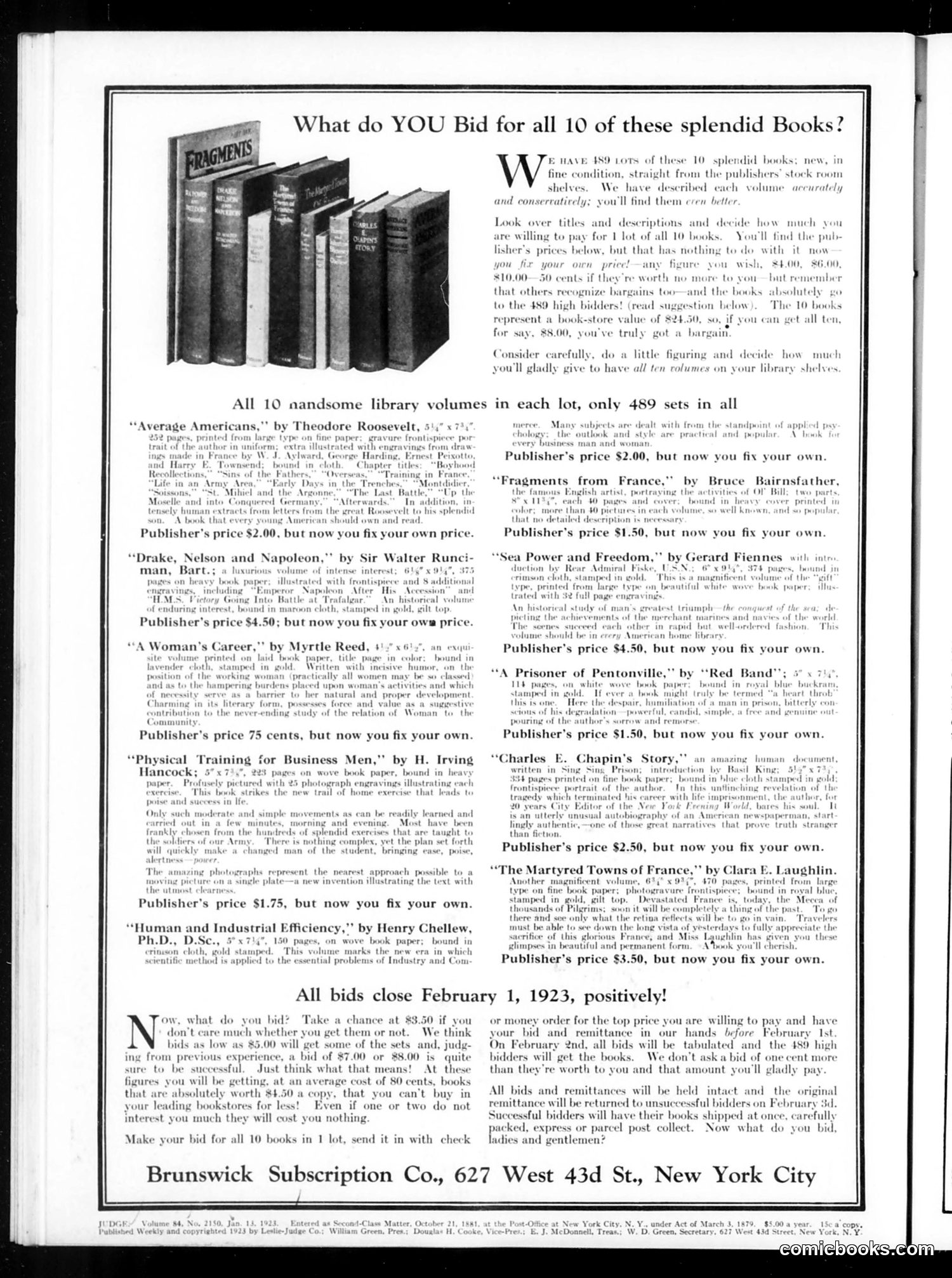 Judge — January 13, 1923 — page 2 of 36