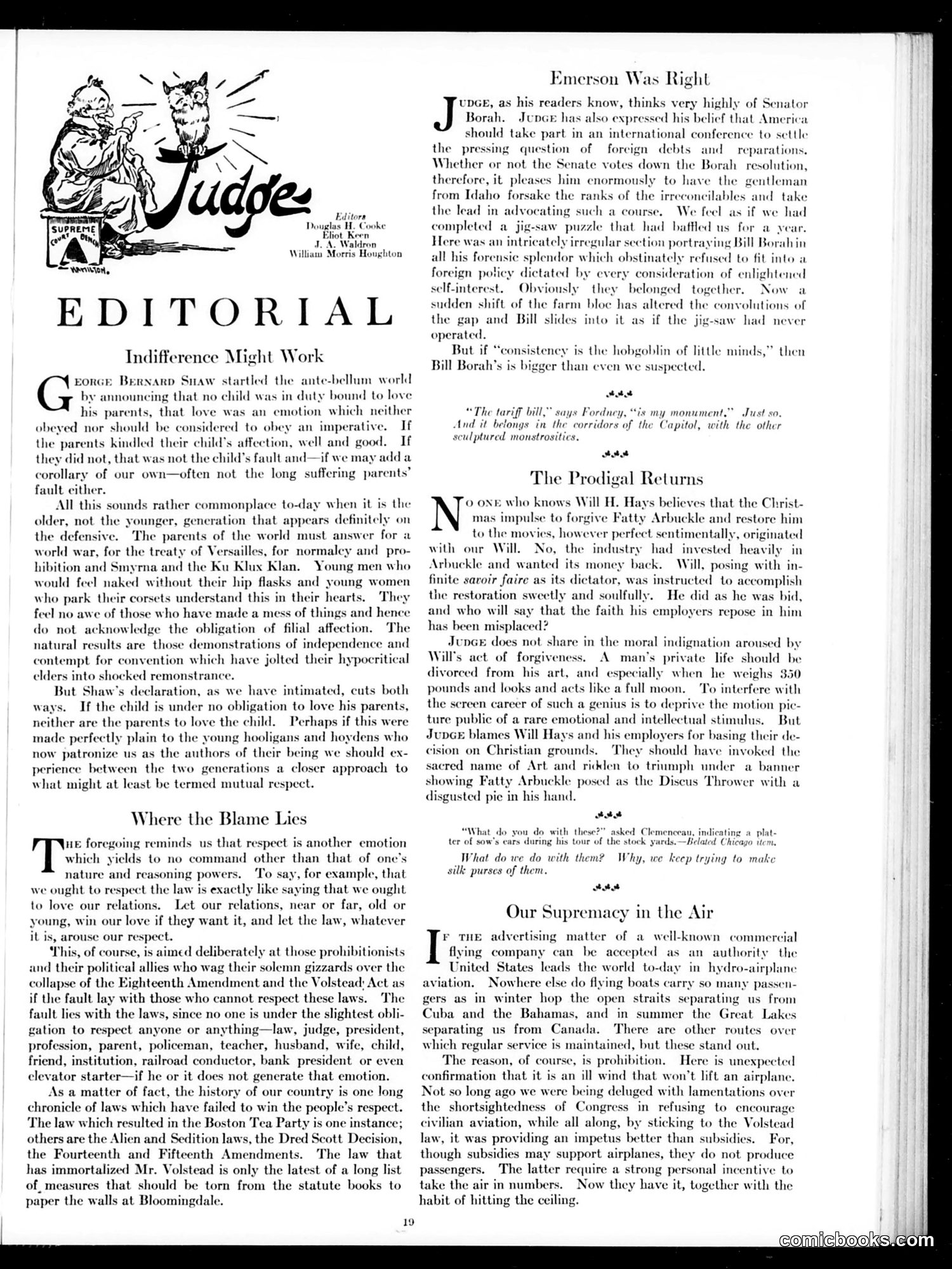 Judge — January 13, 1923 — page 21 of 36