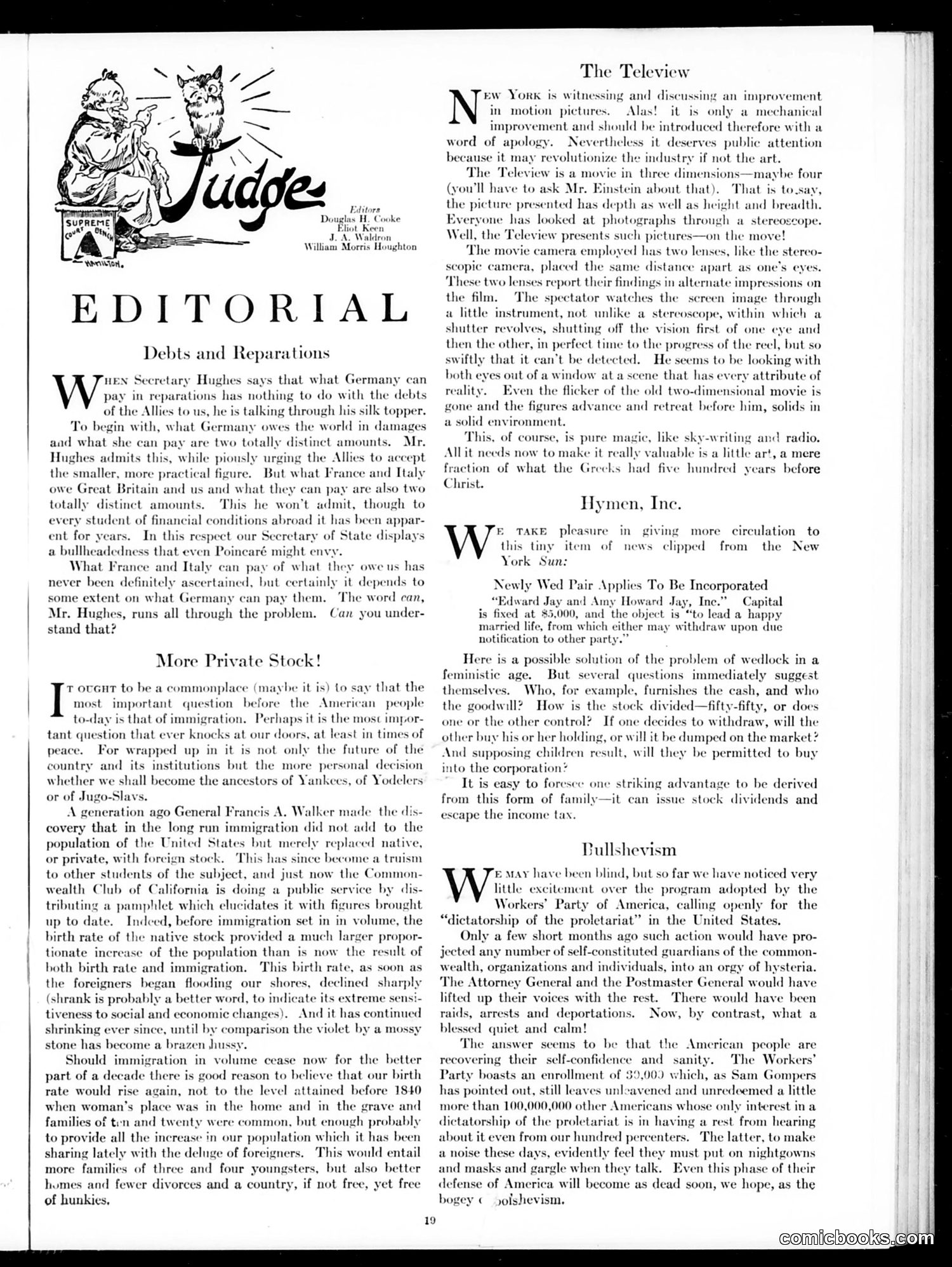 Judge — January 20, 1923 — page 21 of 36