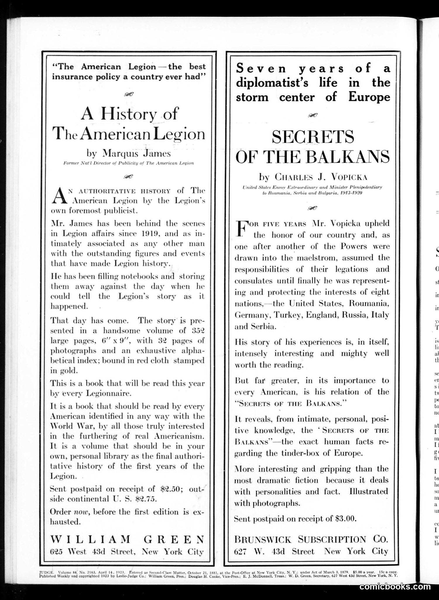 Judge — April 14, 1923 — page 2 of 36