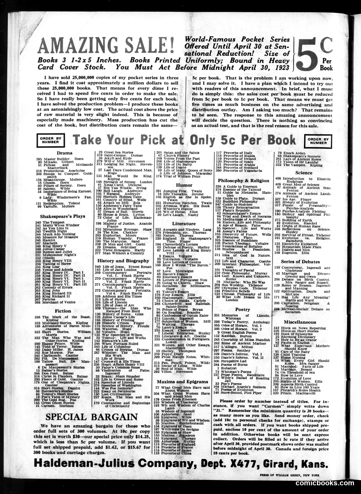 Judge — April 14, 1923 — page 36 of 36