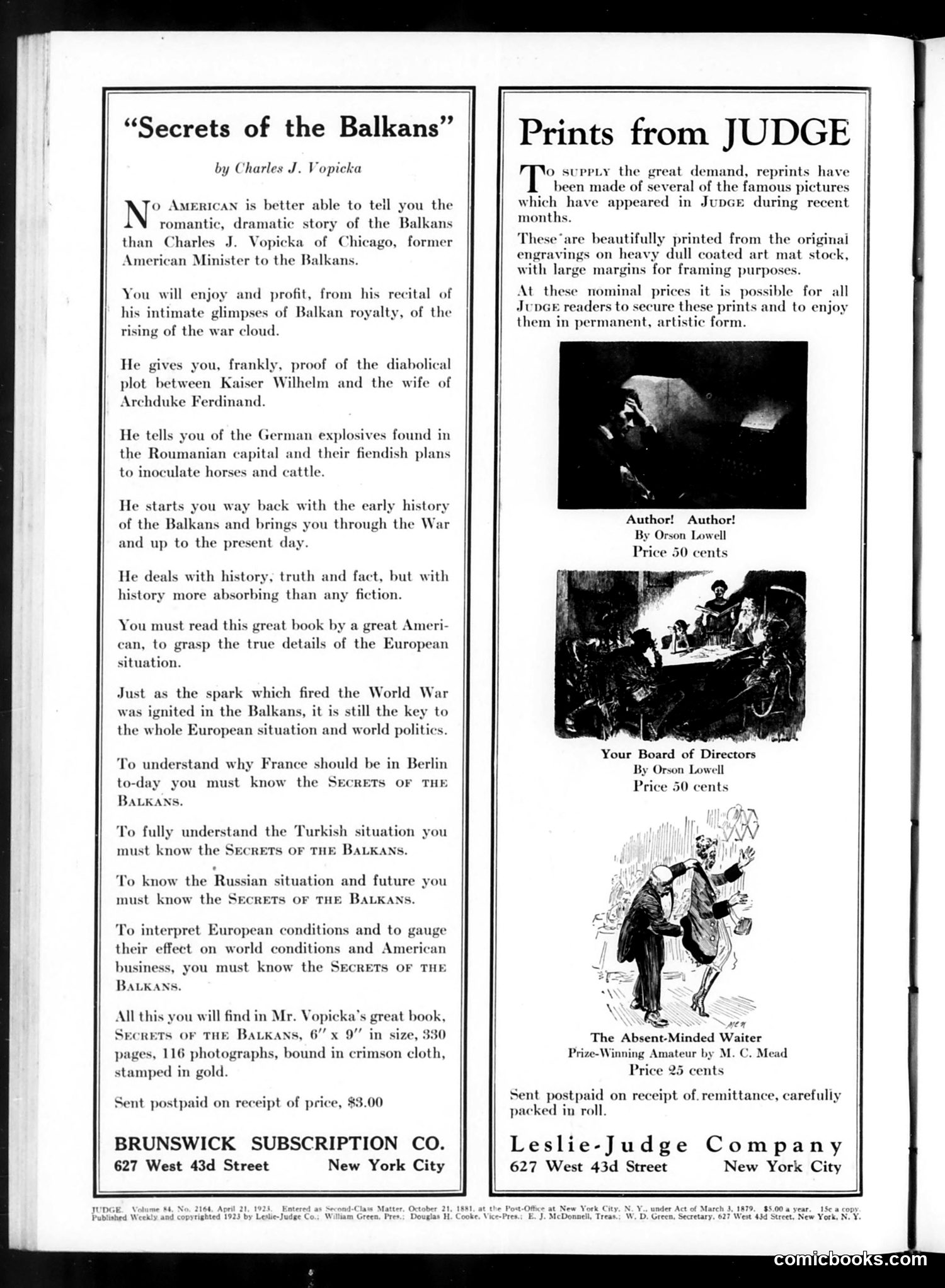 Judge — April 21, 1923 — page 2 of 36