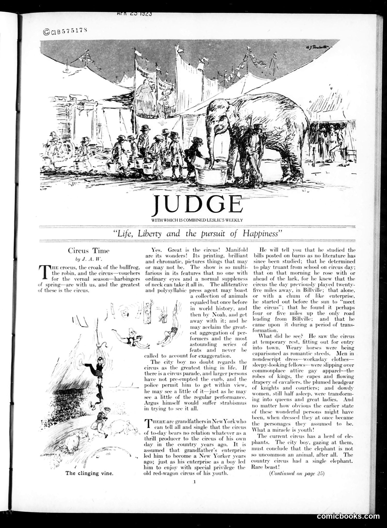Judge — April 21, 1923 — page 3 of 36