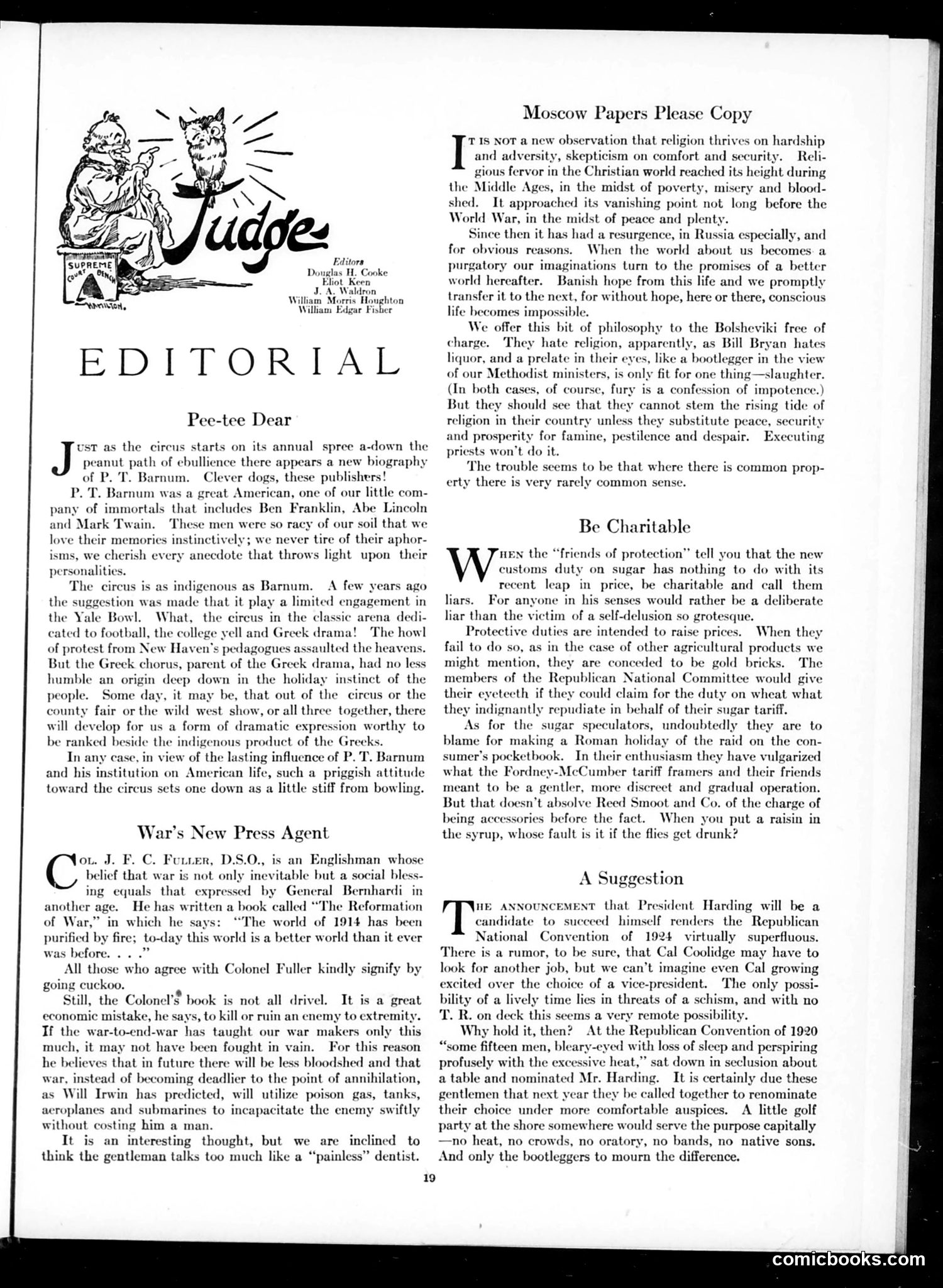 Judge — April 21, 1923 — page 21 of 36