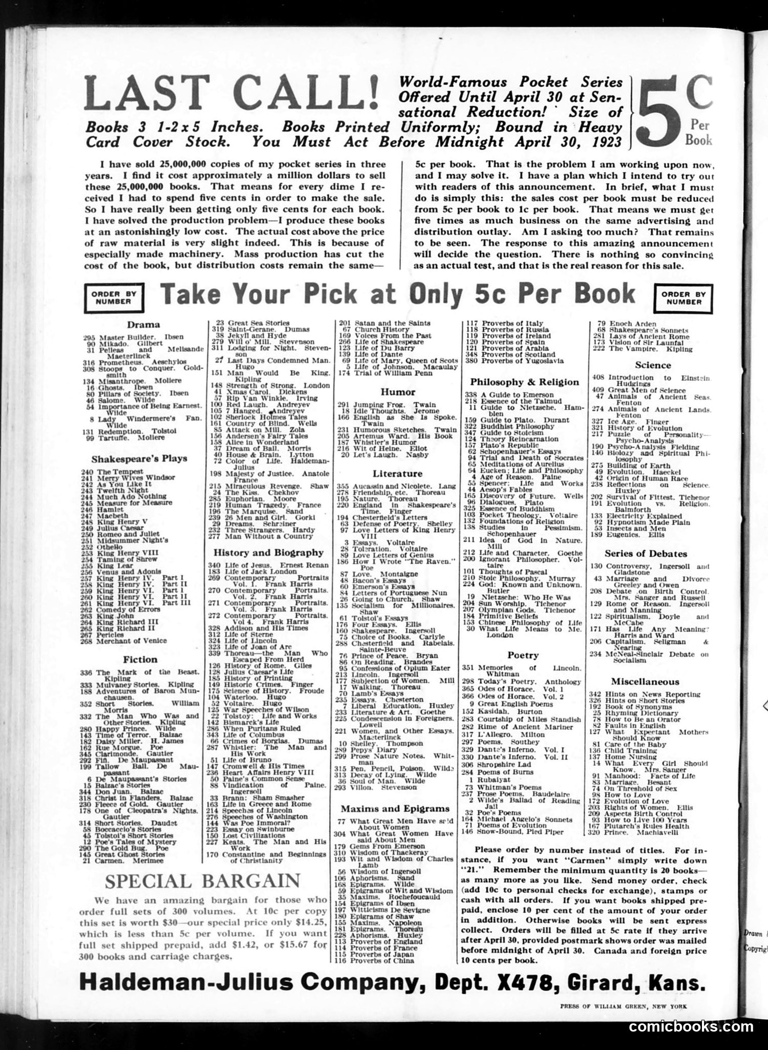 Judge — April 21, 1923 — page 36 of 36