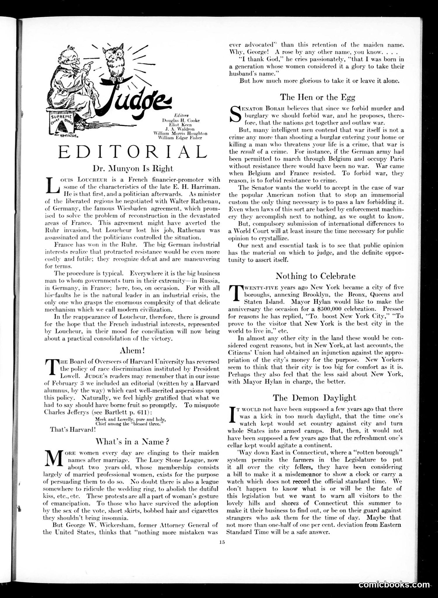 Judge — April 28, 1923 — page 17 of 36