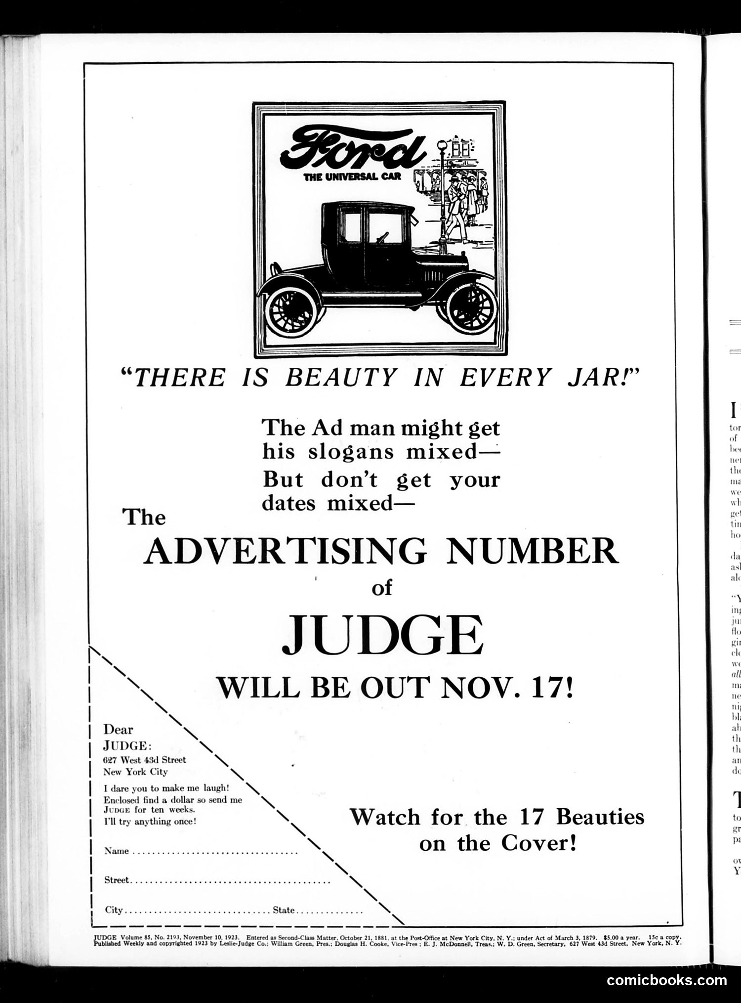 Judge — November 10, 1923 — page 2 of 36
