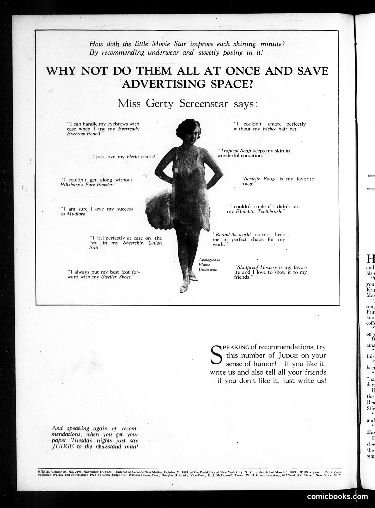 Judge — November 17, 1923 — page 6 of 44