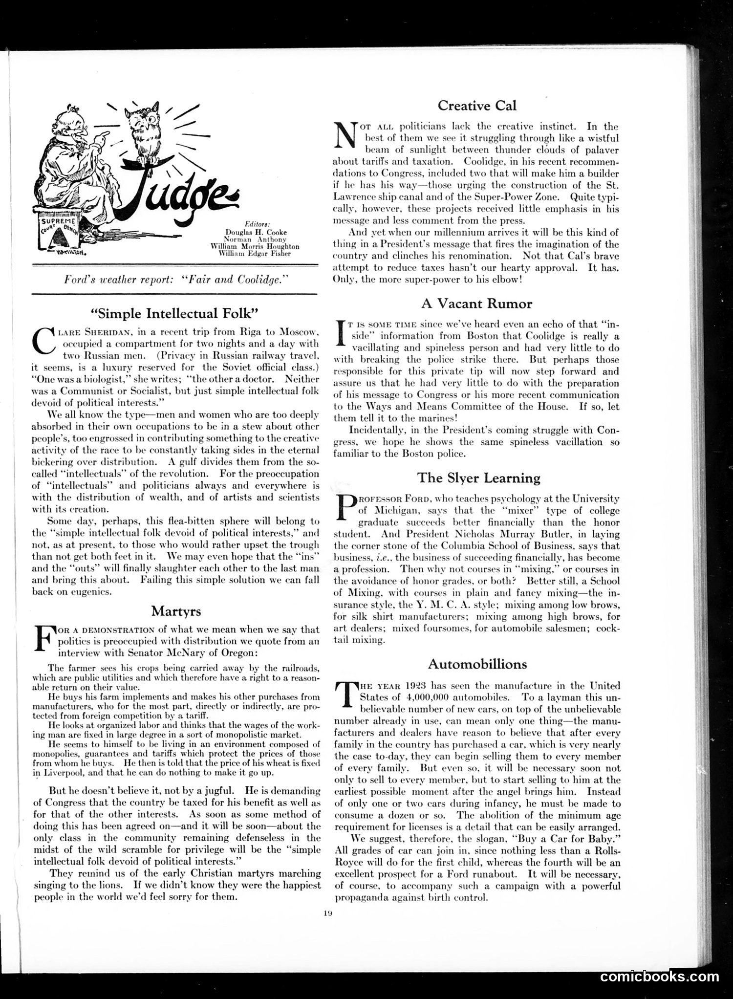Judge — January 5, 1924 — page 21 of 36