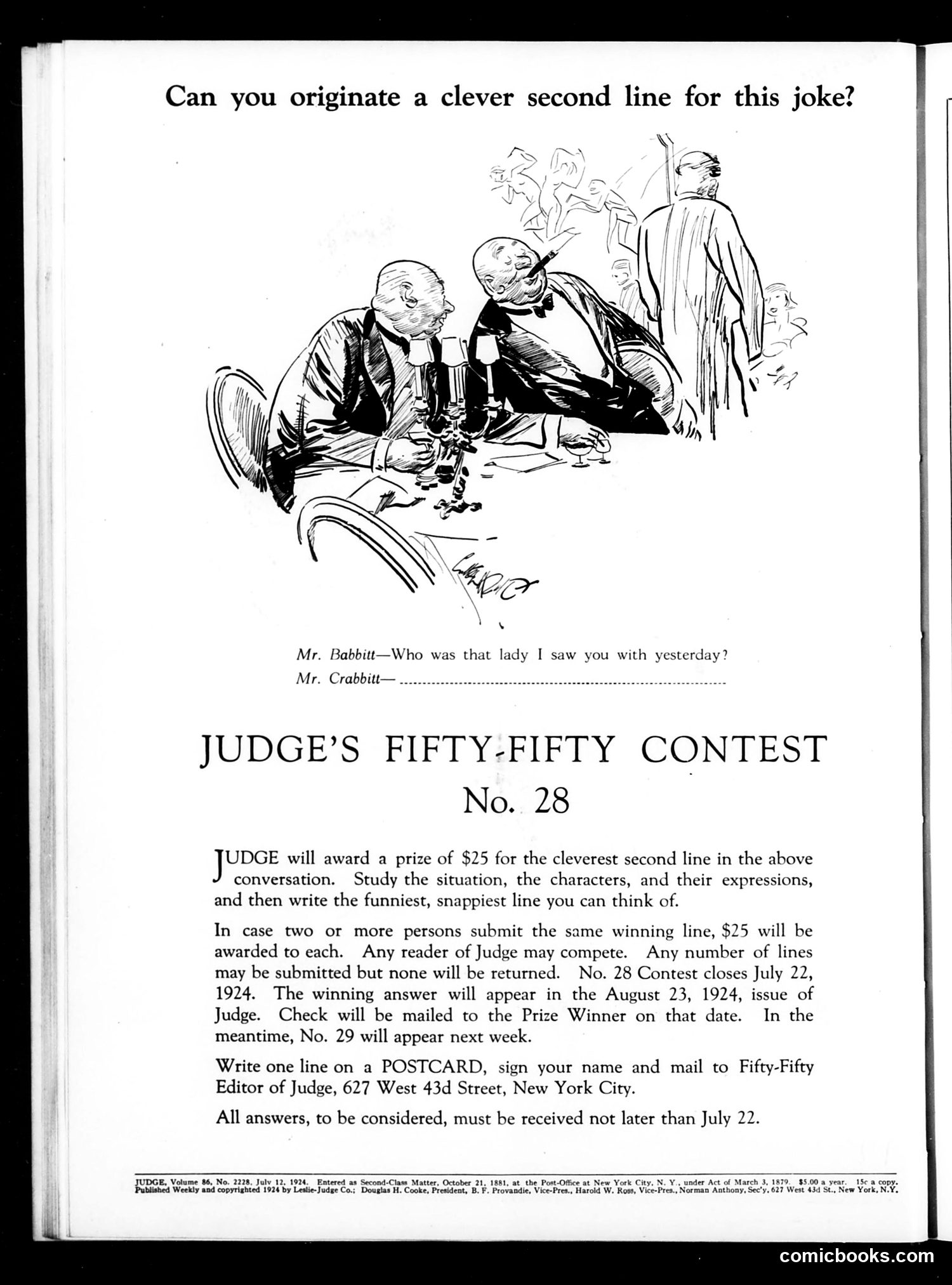 Judge — July 12, 1924 — page 2 of 36
