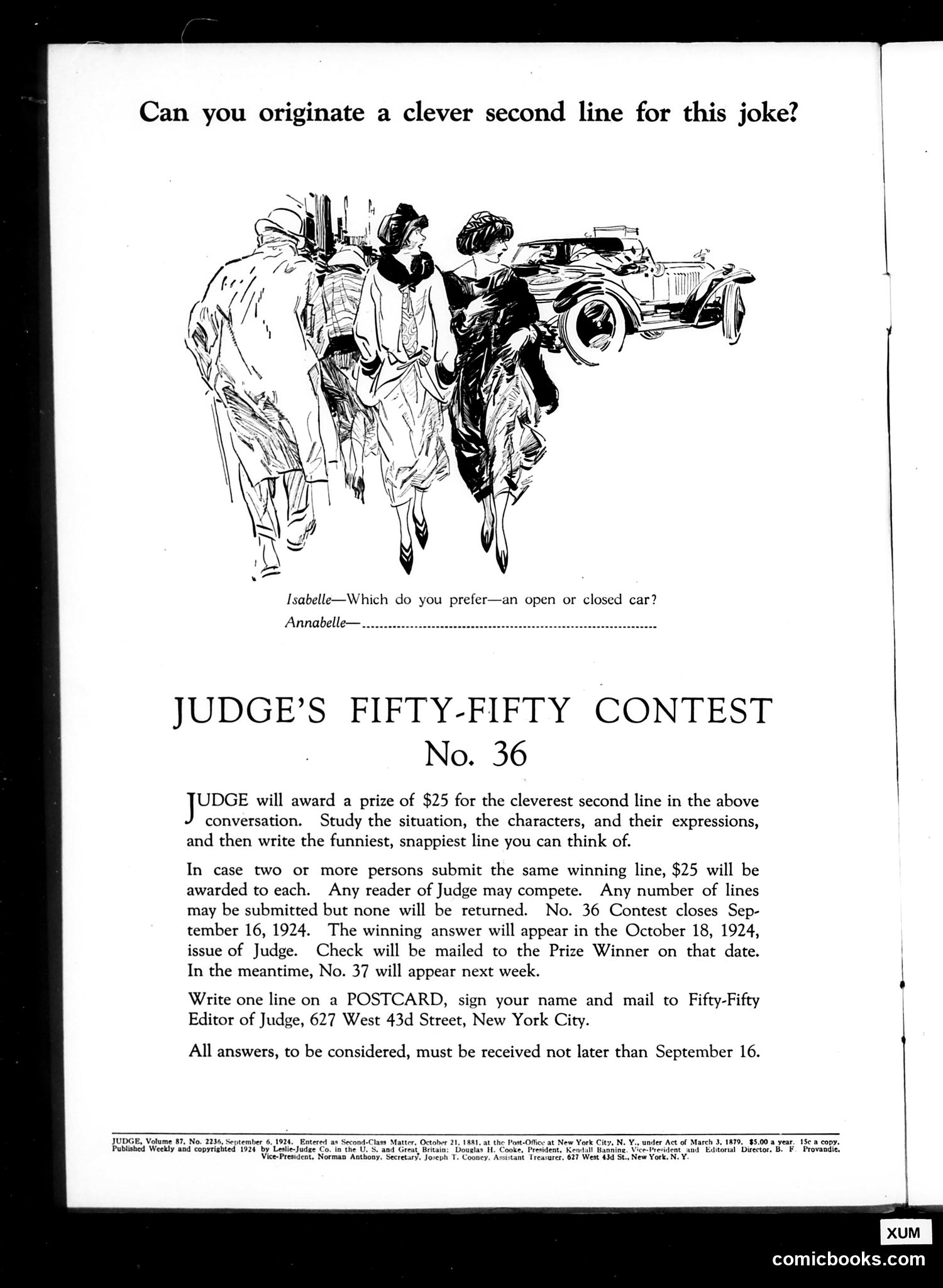 Judge — September 6, 1924 — page 2 of 37