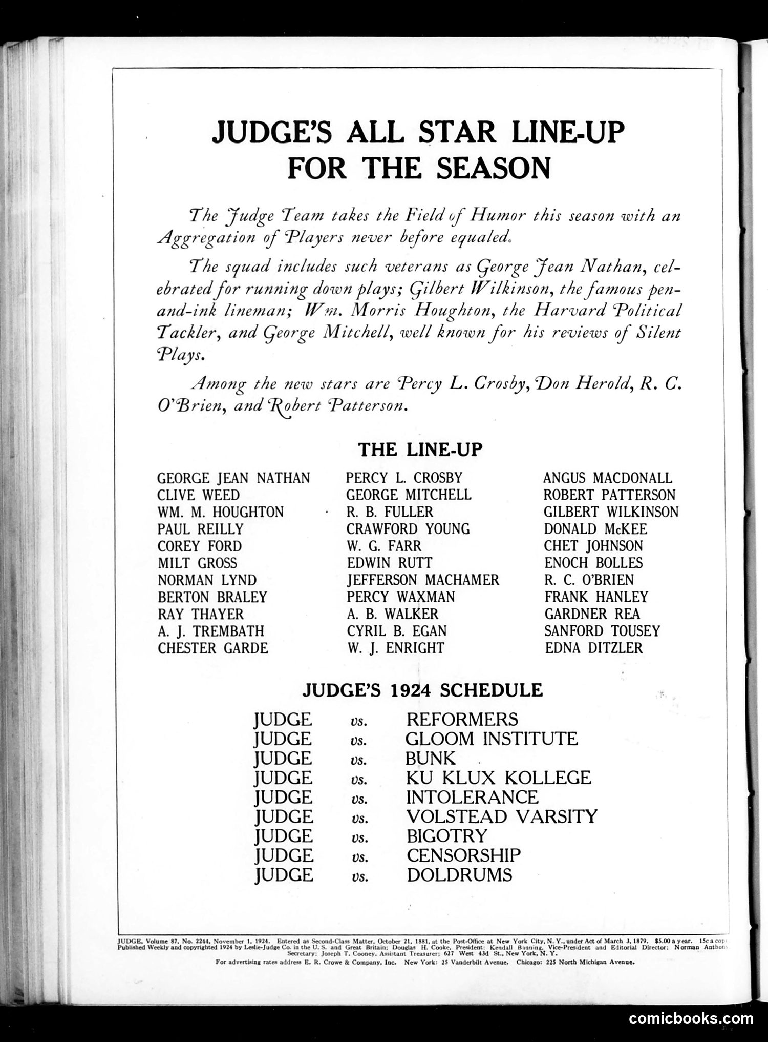 Judge — October 25, 1924 — page 2 of 36