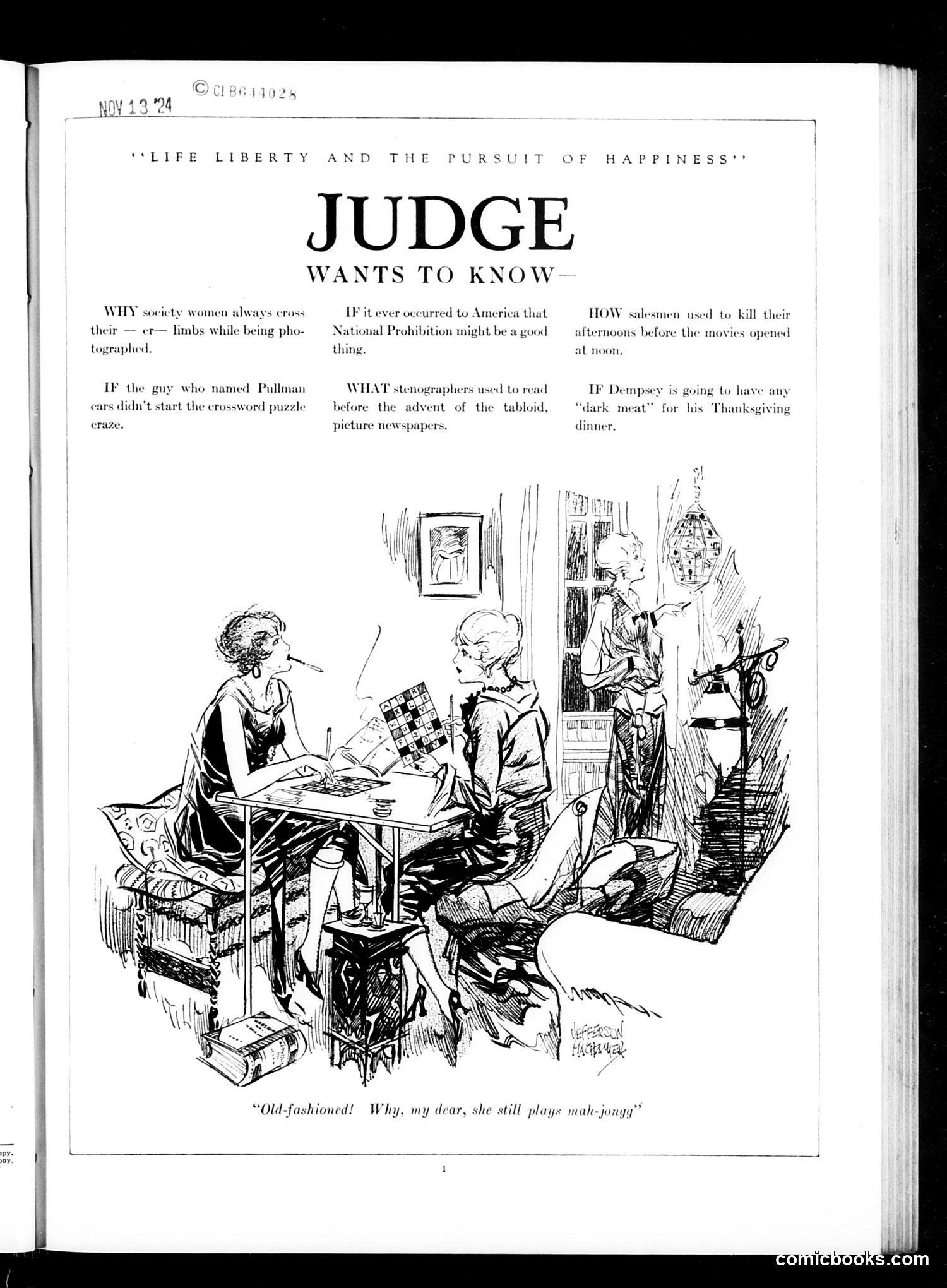 Judge — November 8, 1924 — page 3 of 36