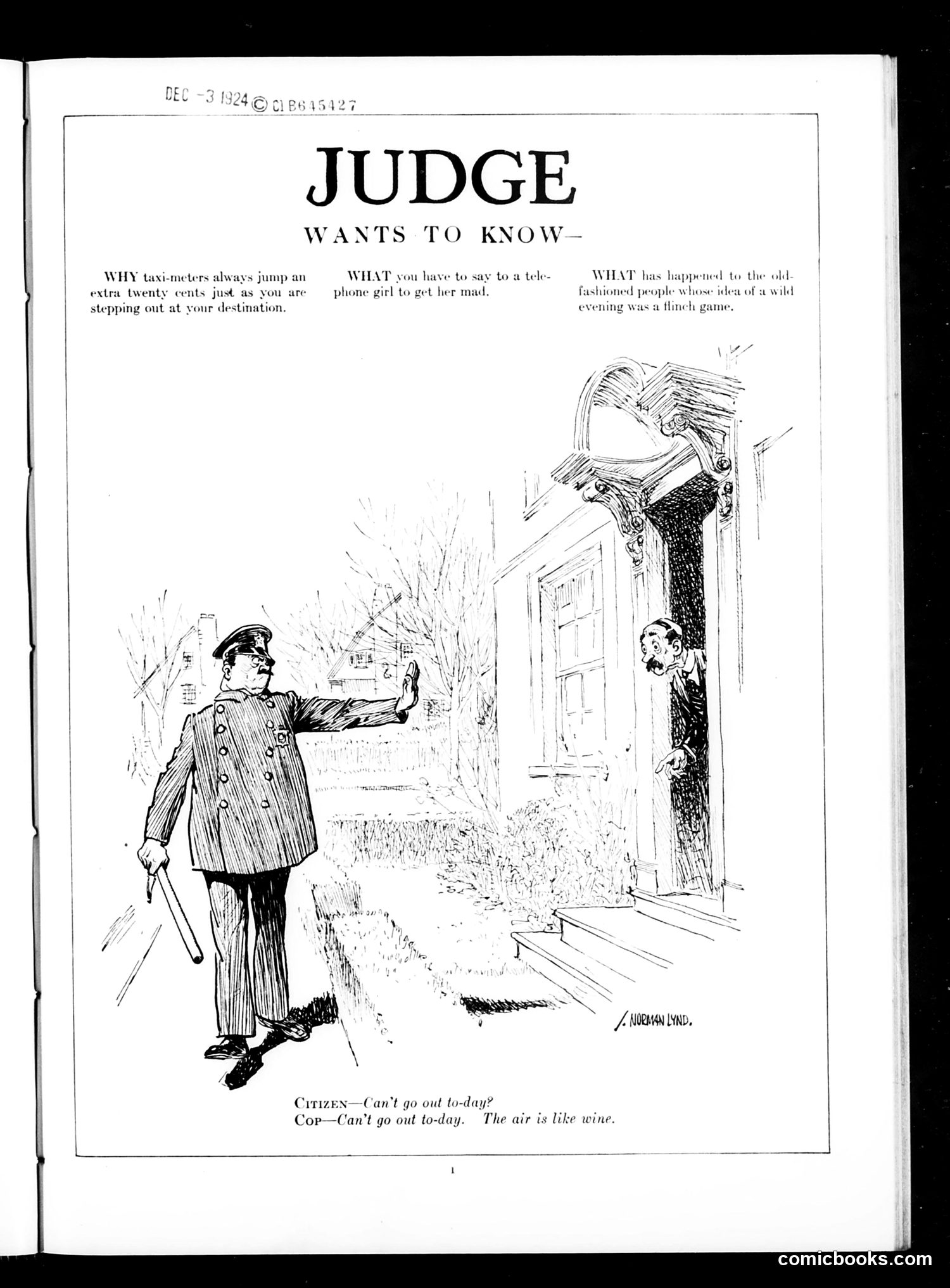 Judge — December 6, 1924 — page 3 of 36