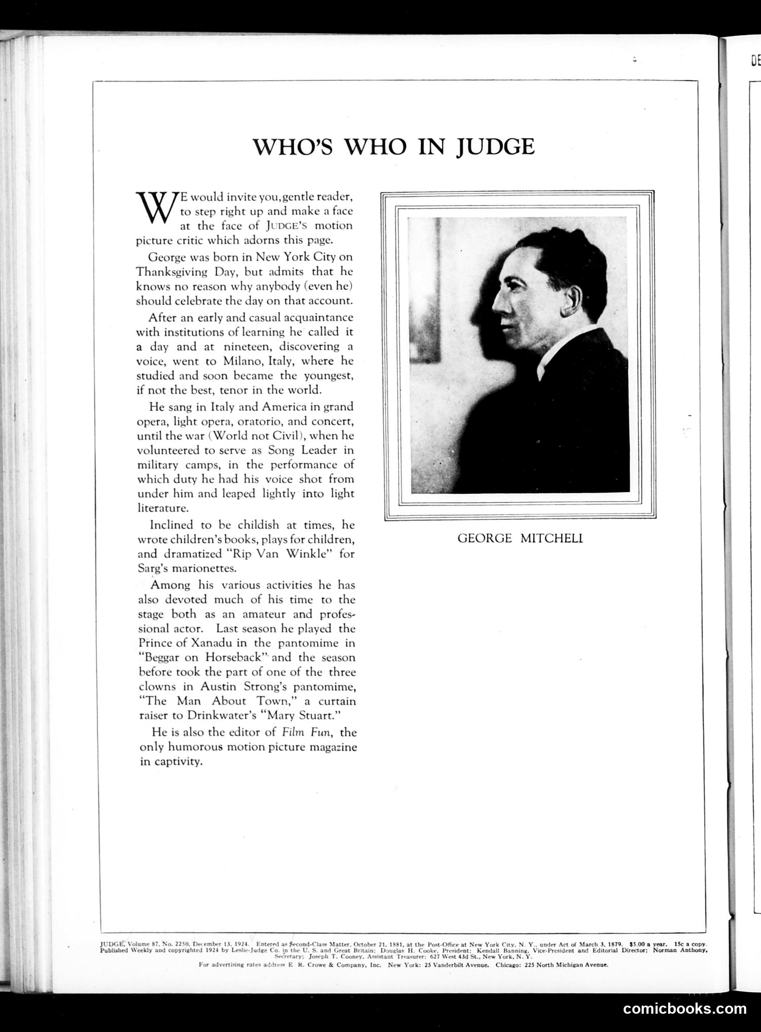 Judge — December 13, 1924 — page 2 of 36