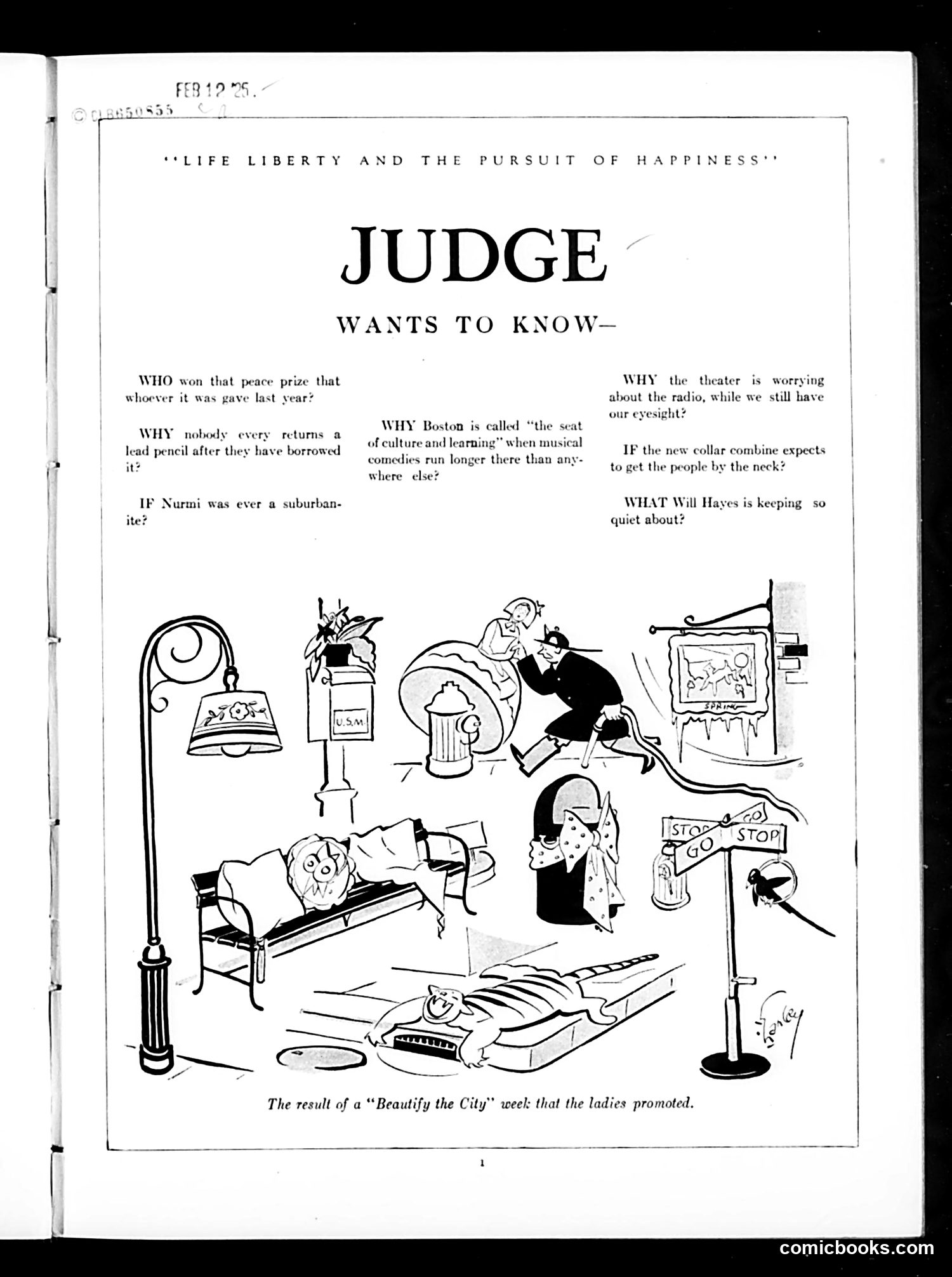 Judge — February 14, 1925 — page 3 of 36