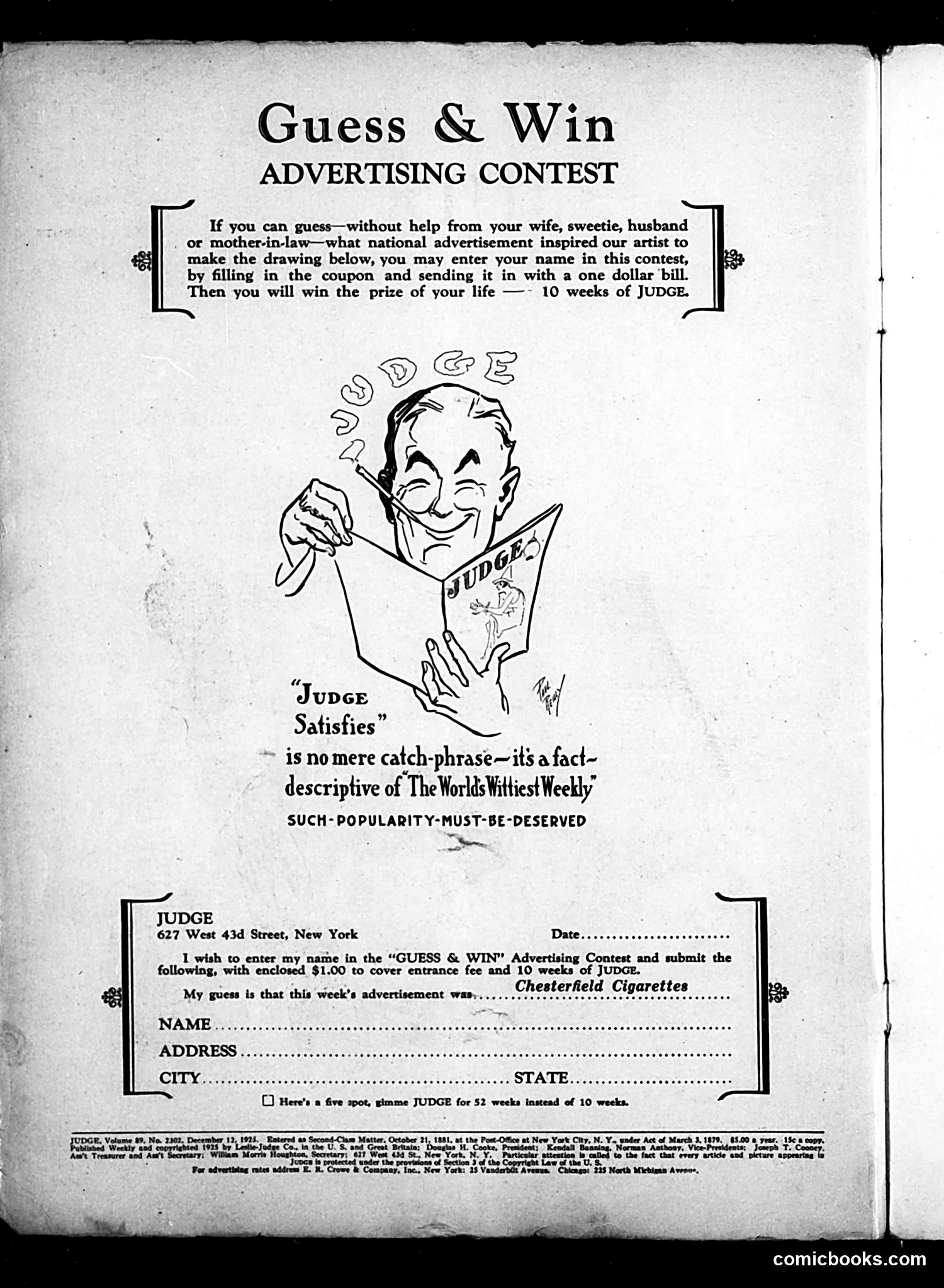 Judge — December 12, 1925 — page 2 of 37
