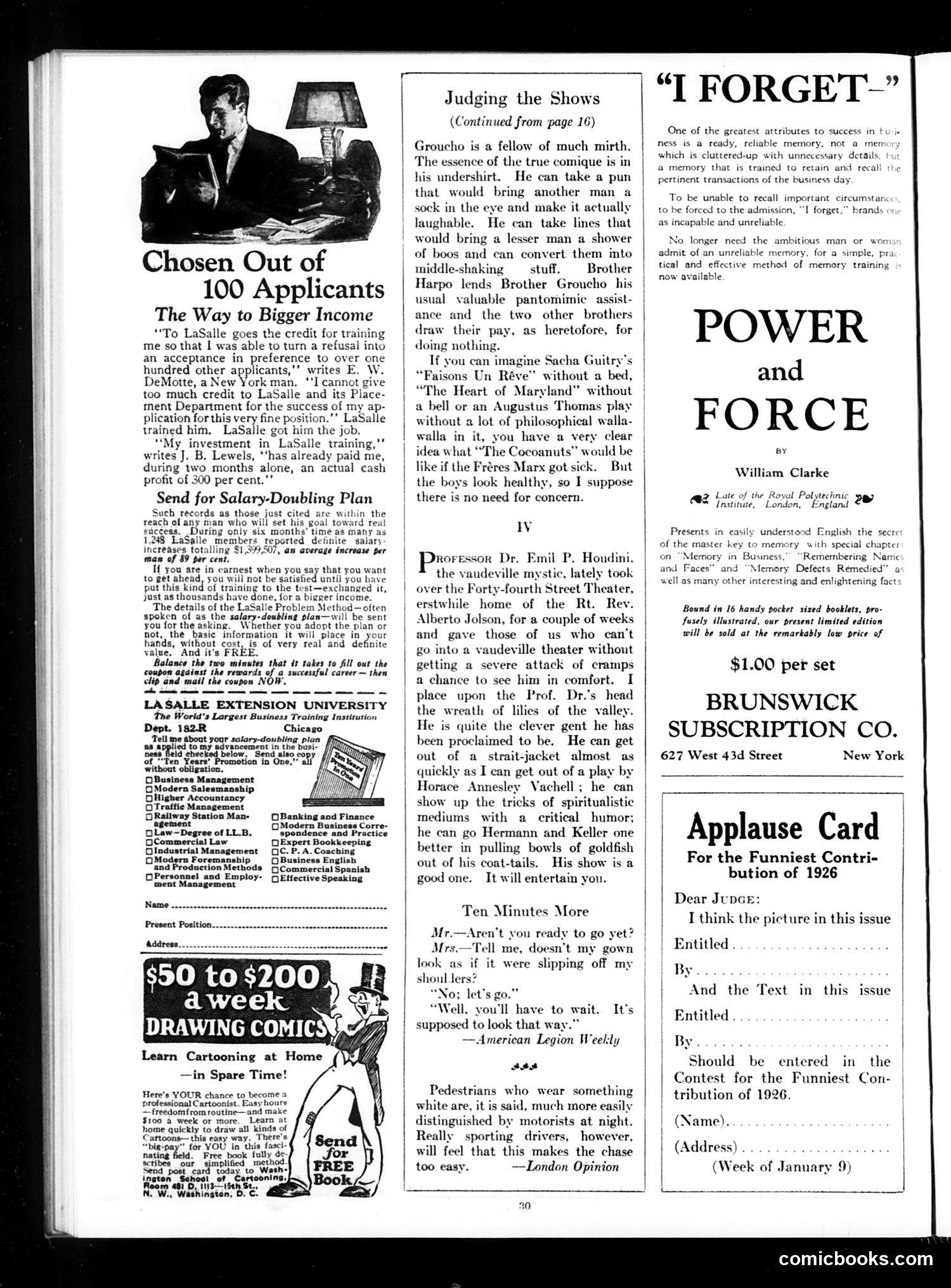 Judge — January 9, 1926 — page 32 of 36