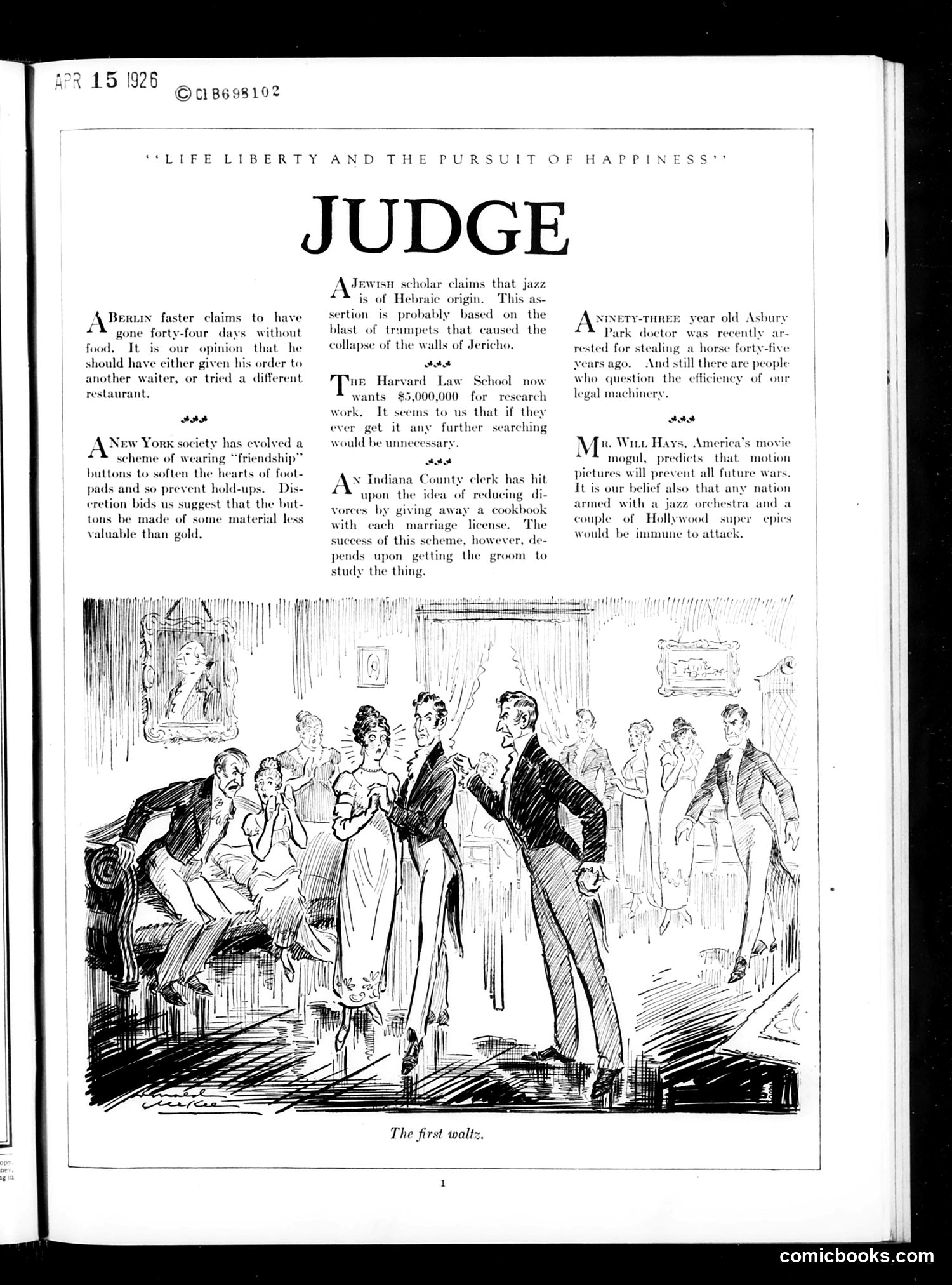 Judge — April 17, 1926 — page 3 of 36