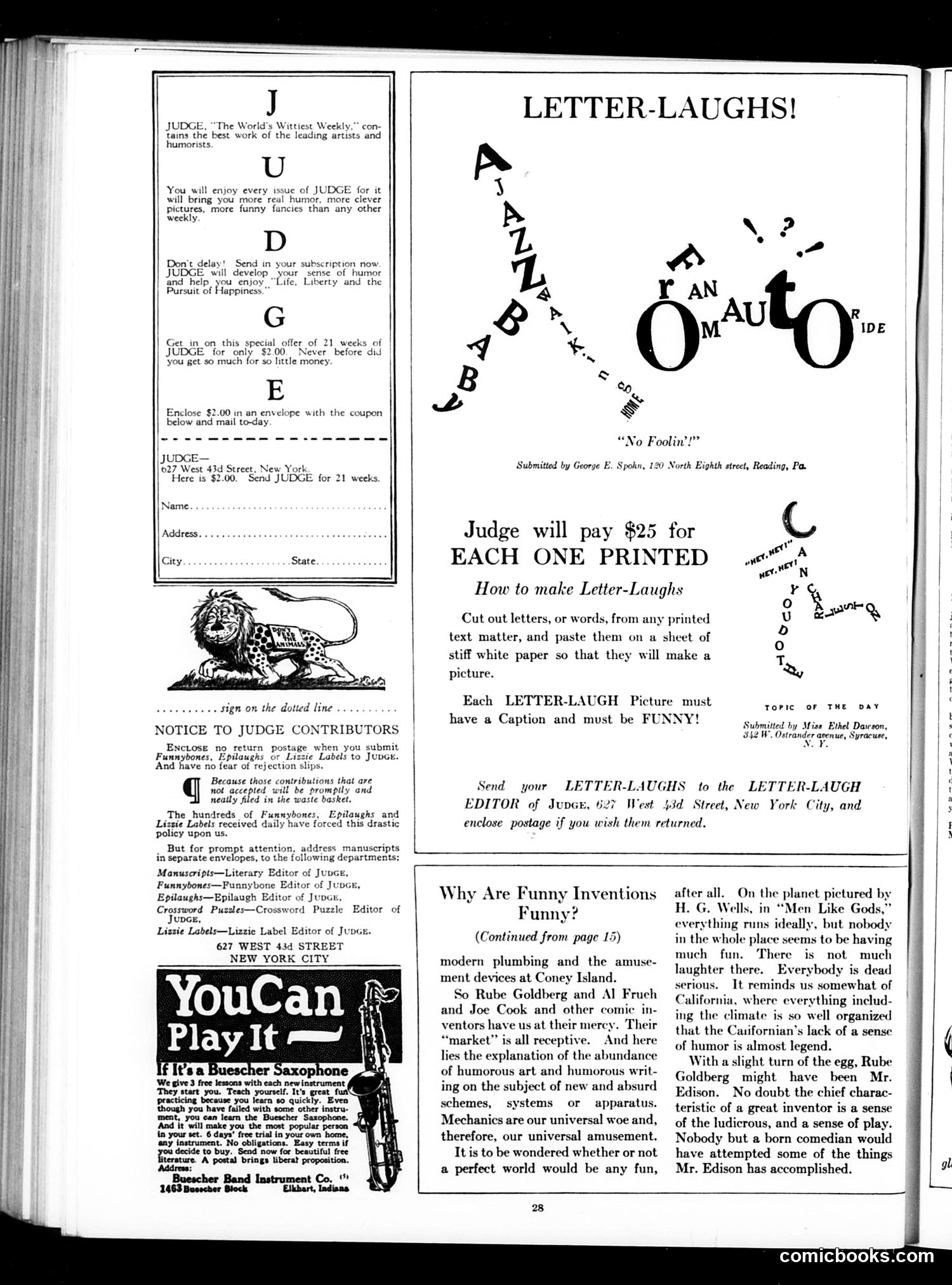 Judge — April 24, 1926 — page 30 of 36