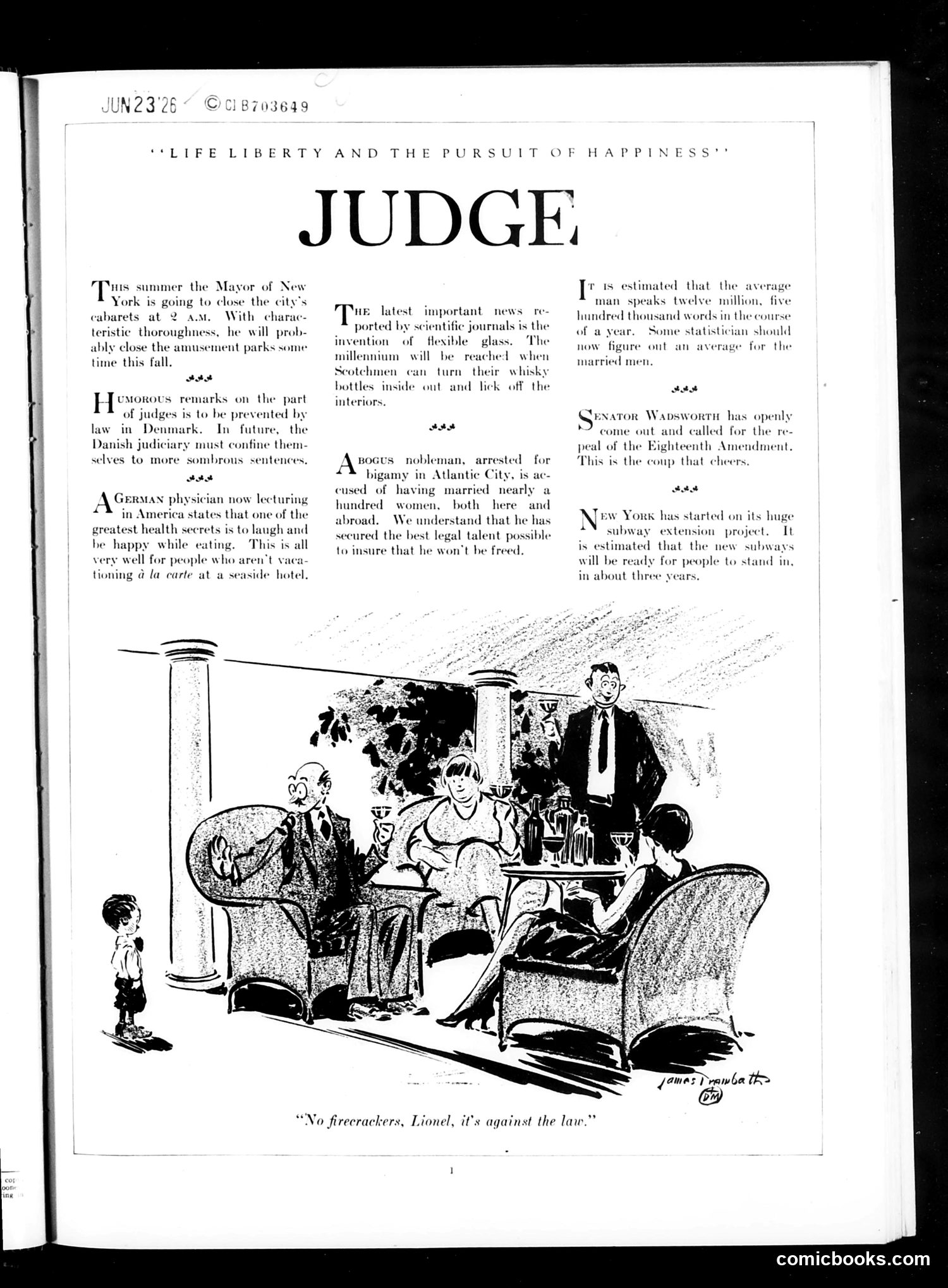 Judge — June 26, 1926 — page 3 of 37
