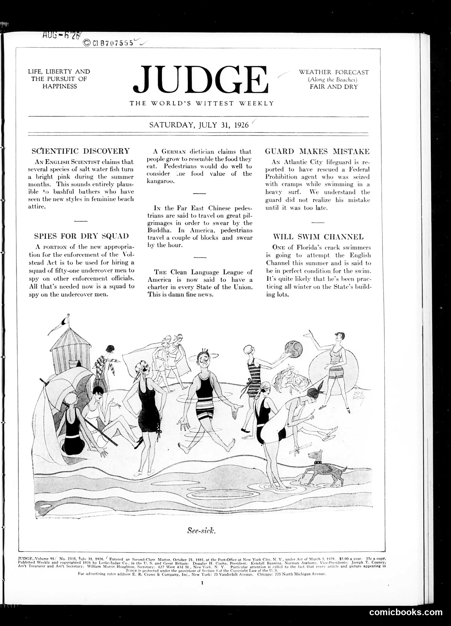 Judge — July 31, 1926 — page 3 of 36