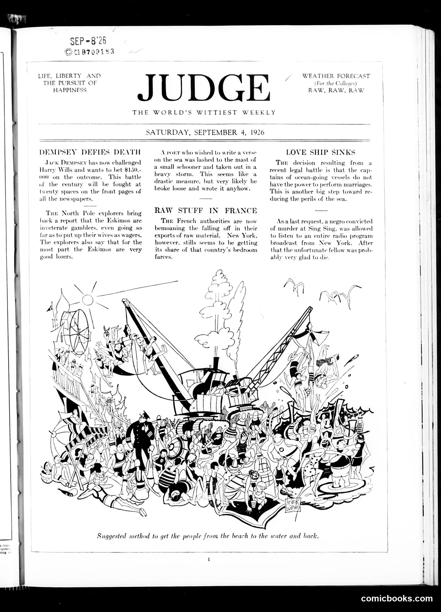 Judge — September 4, 1926 — page 3 of 36