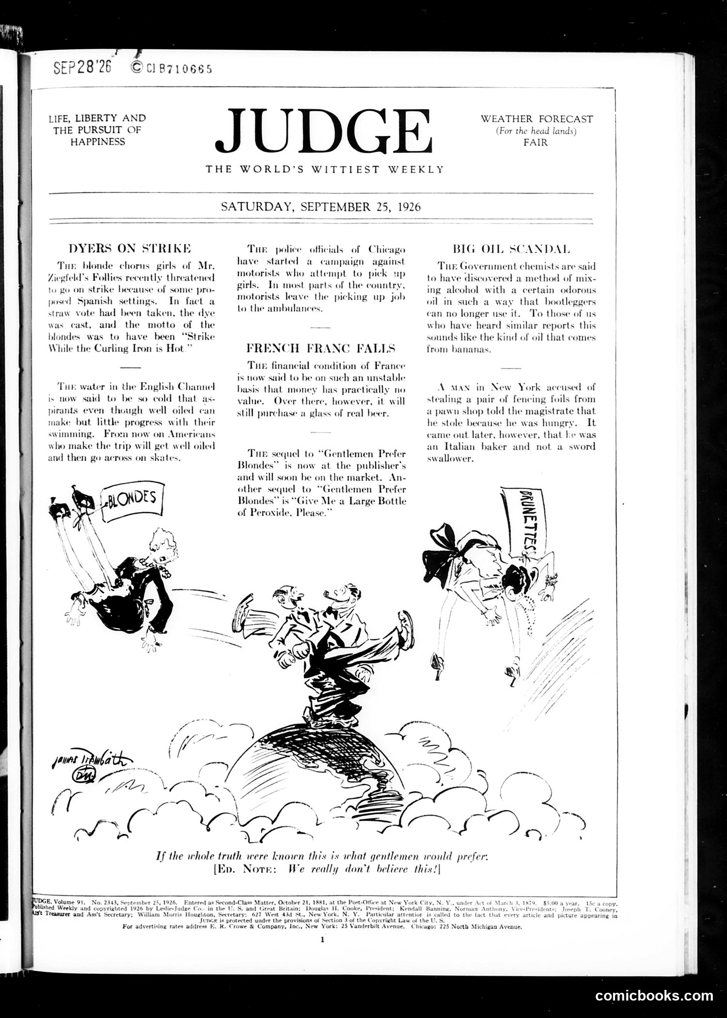 Judge — September 25, 1926 — page 3 of 36