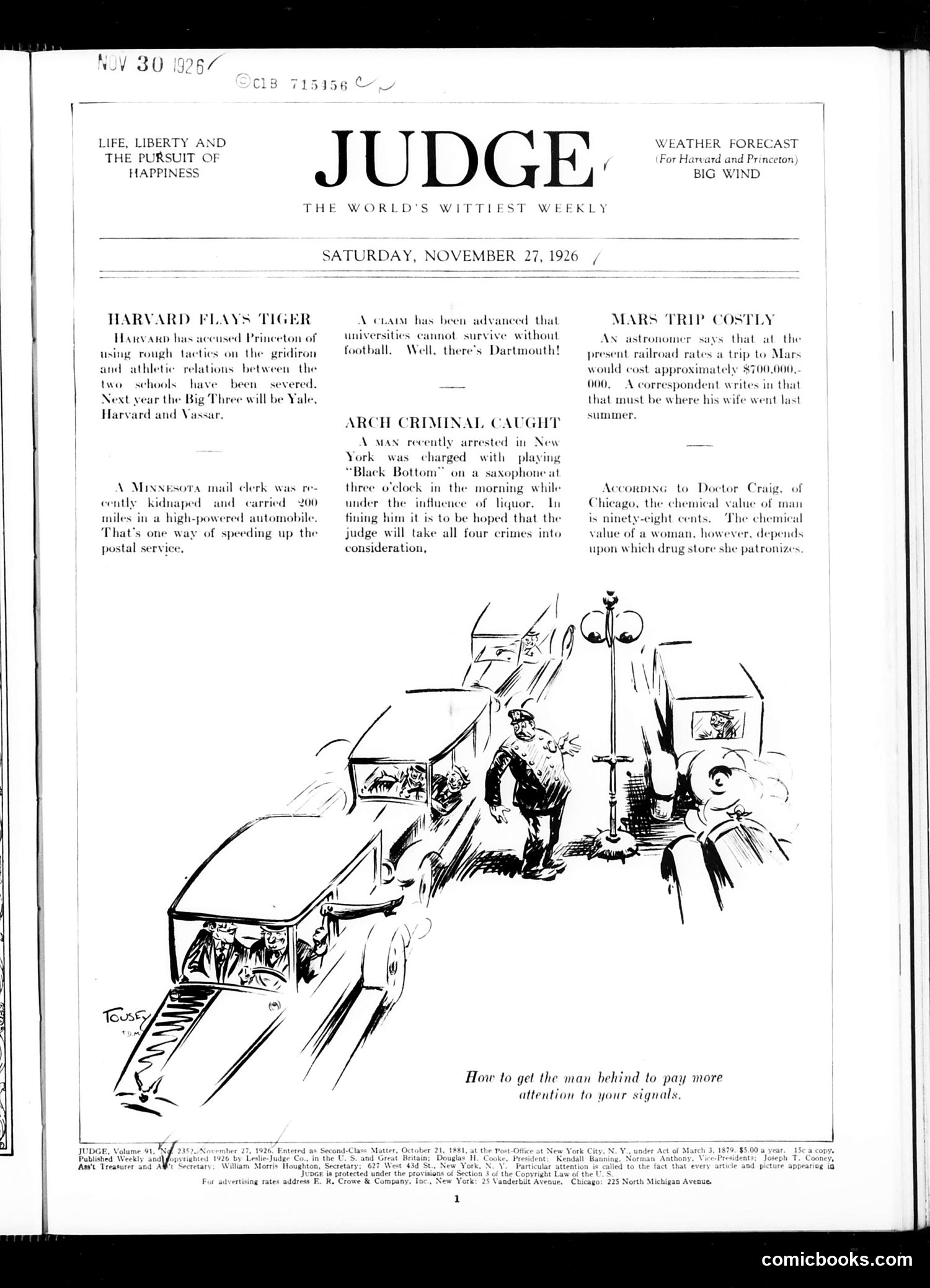 Judge — November 27, 1926 — page 3 of 36