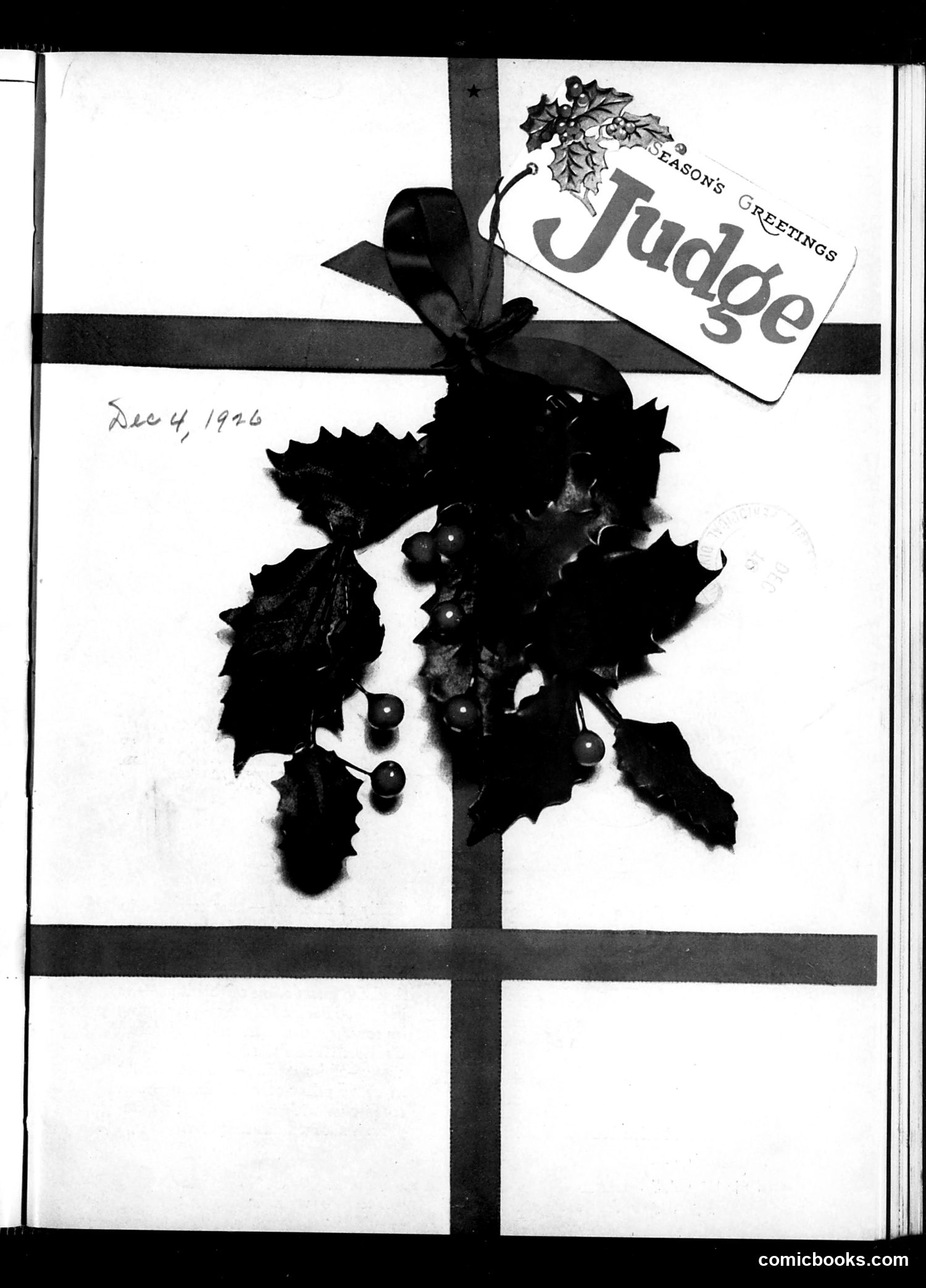Judge — December 4, 1926