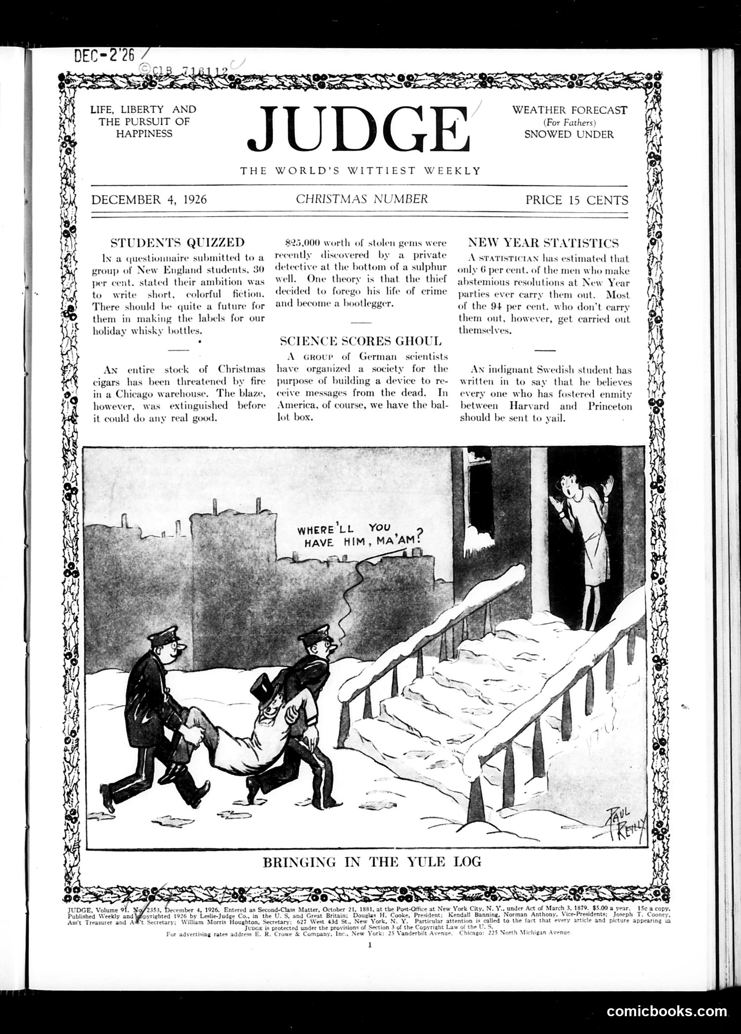 Judge — December 4, 1926 — page 3 of 36