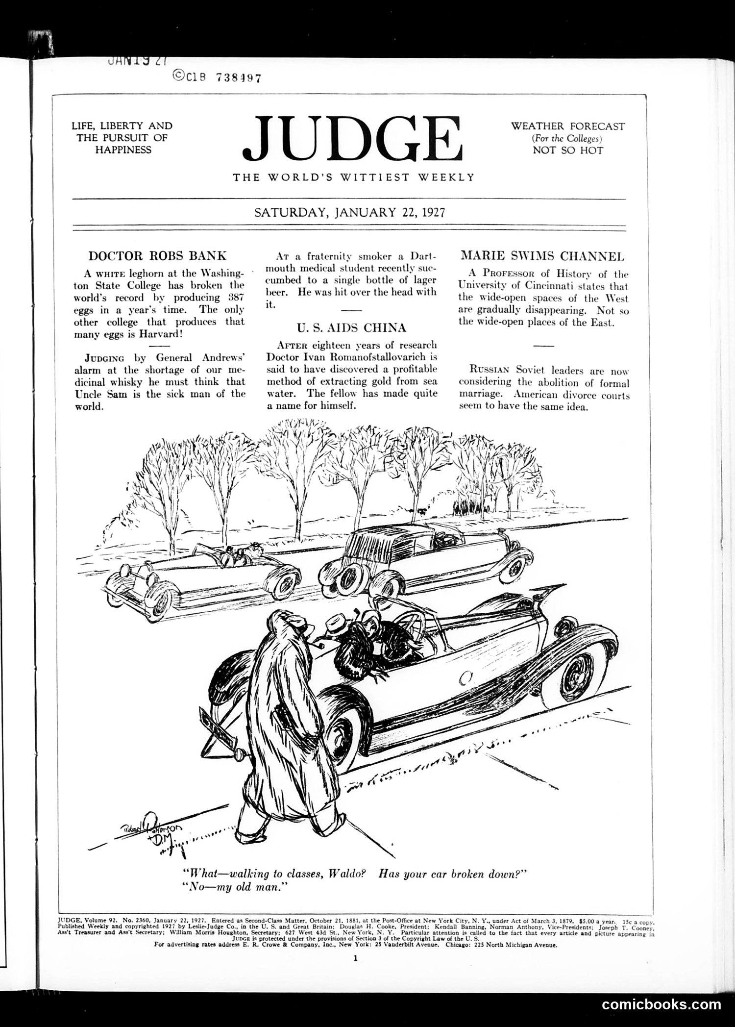 Judge — January 22, 1927 — page 3 of 36
