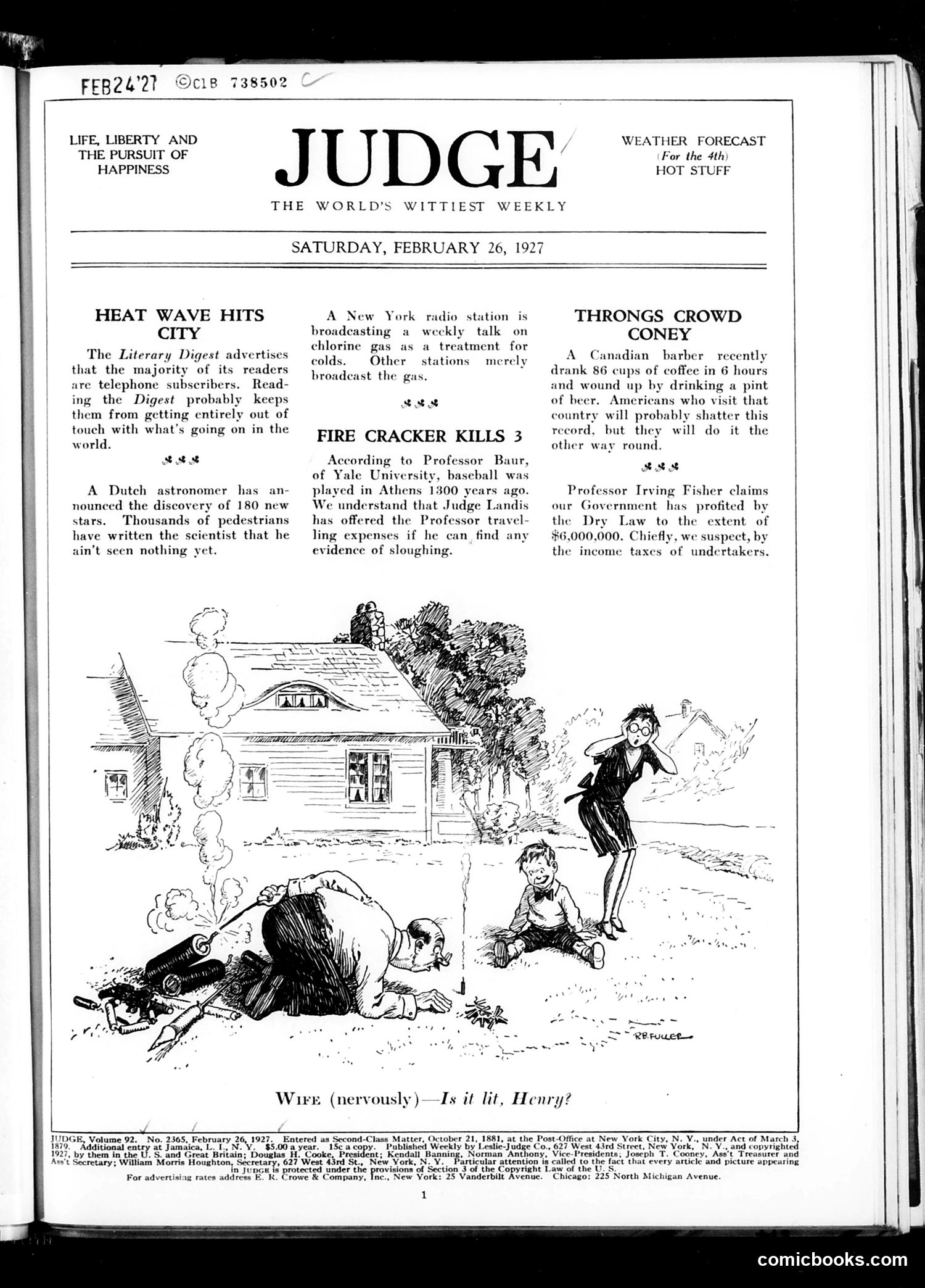 Judge — February 26, 1927 — page 3 of 36