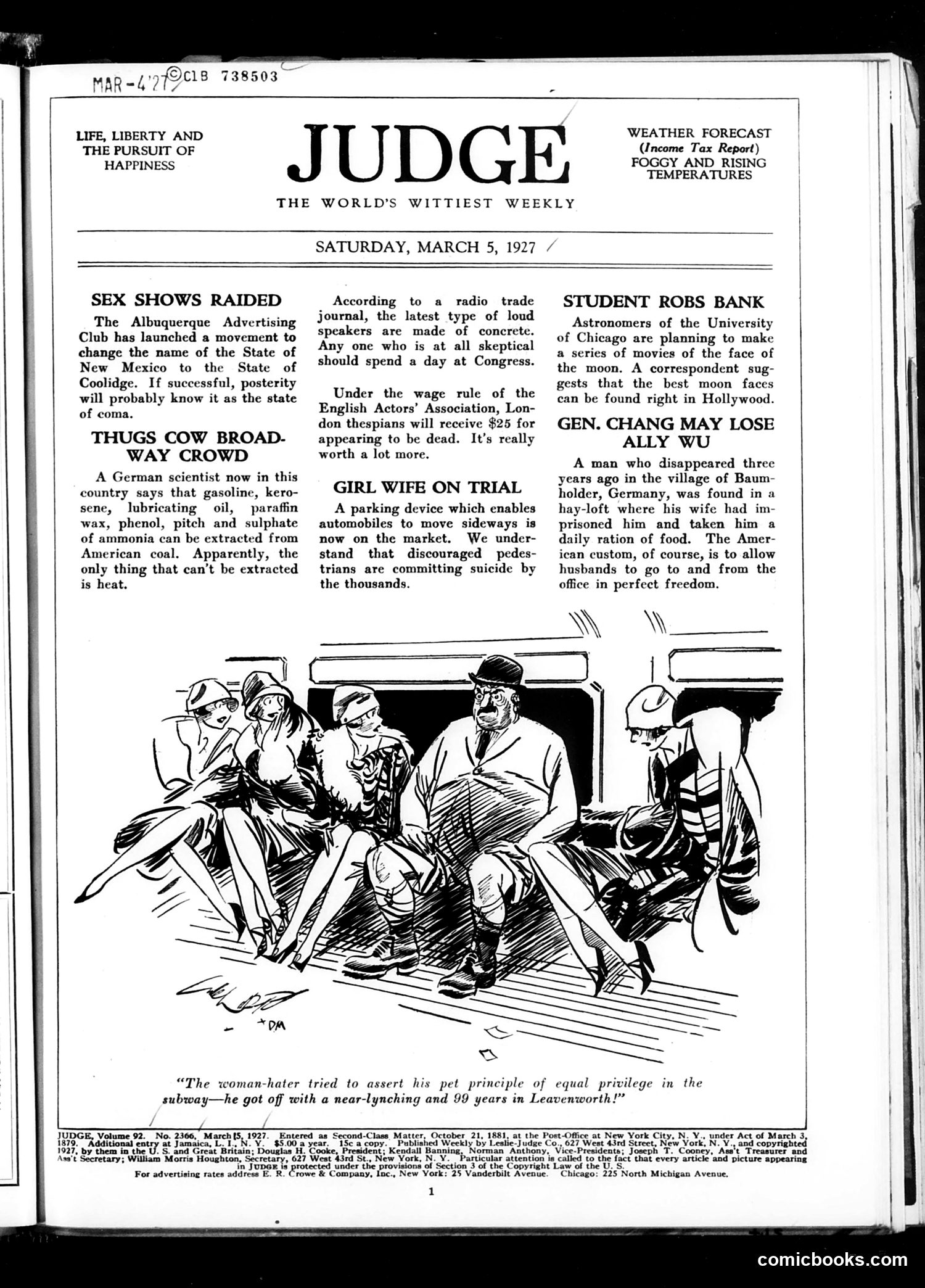 Judge — March 5, 1927 — page 3 of 34