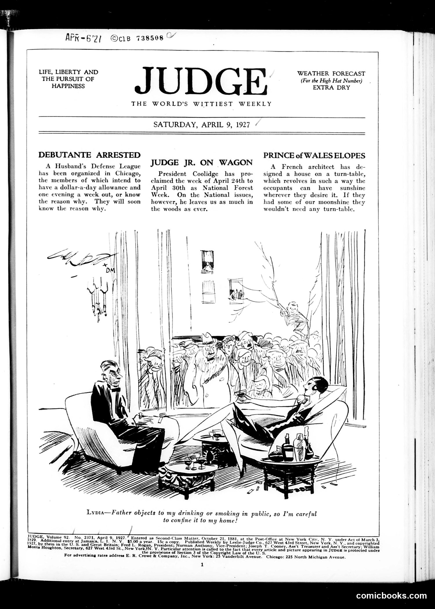 Judge — April 9, 1927 — page 3 of 36