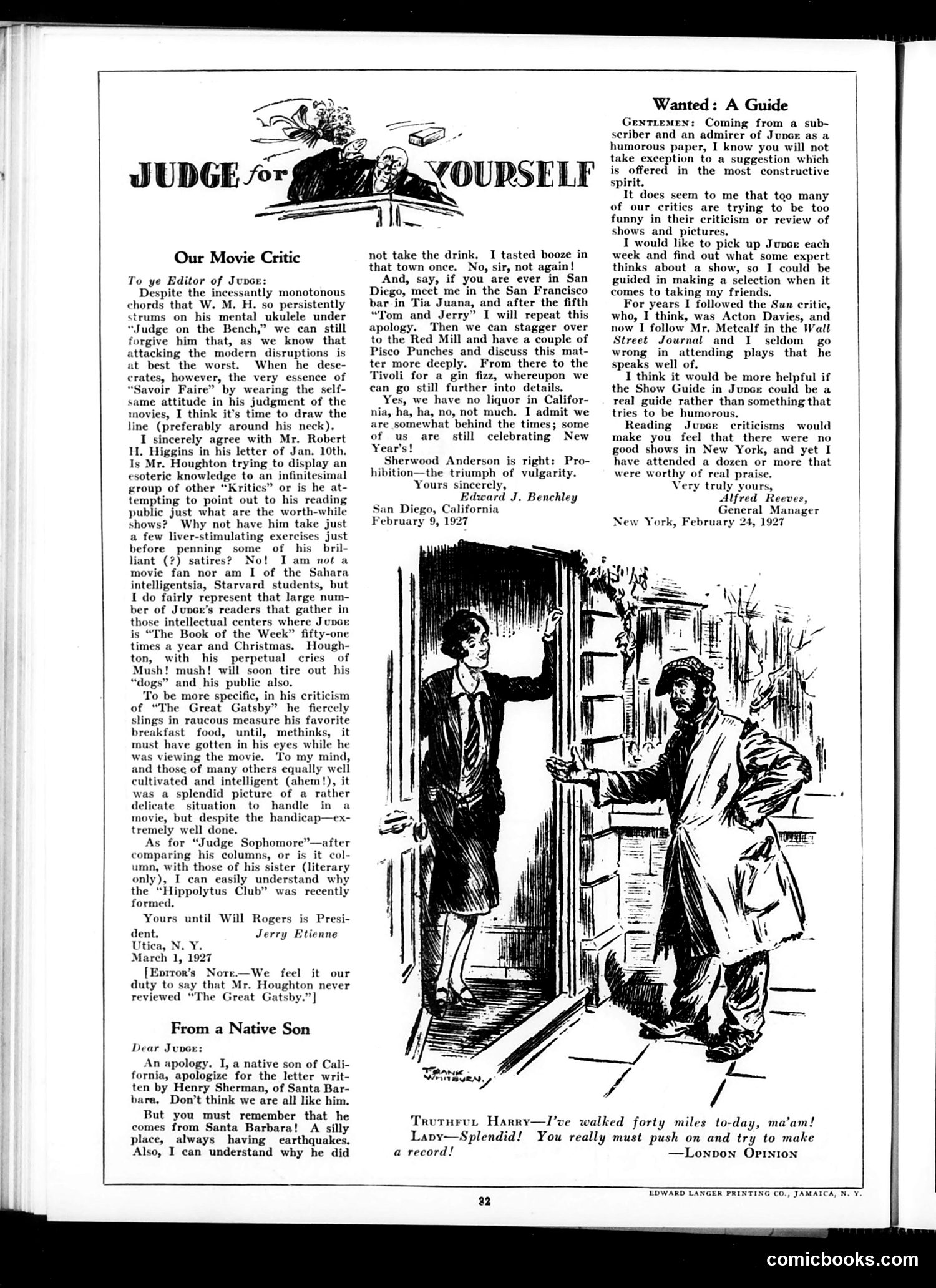 Judge — April 9, 1927 — page 34 of 36