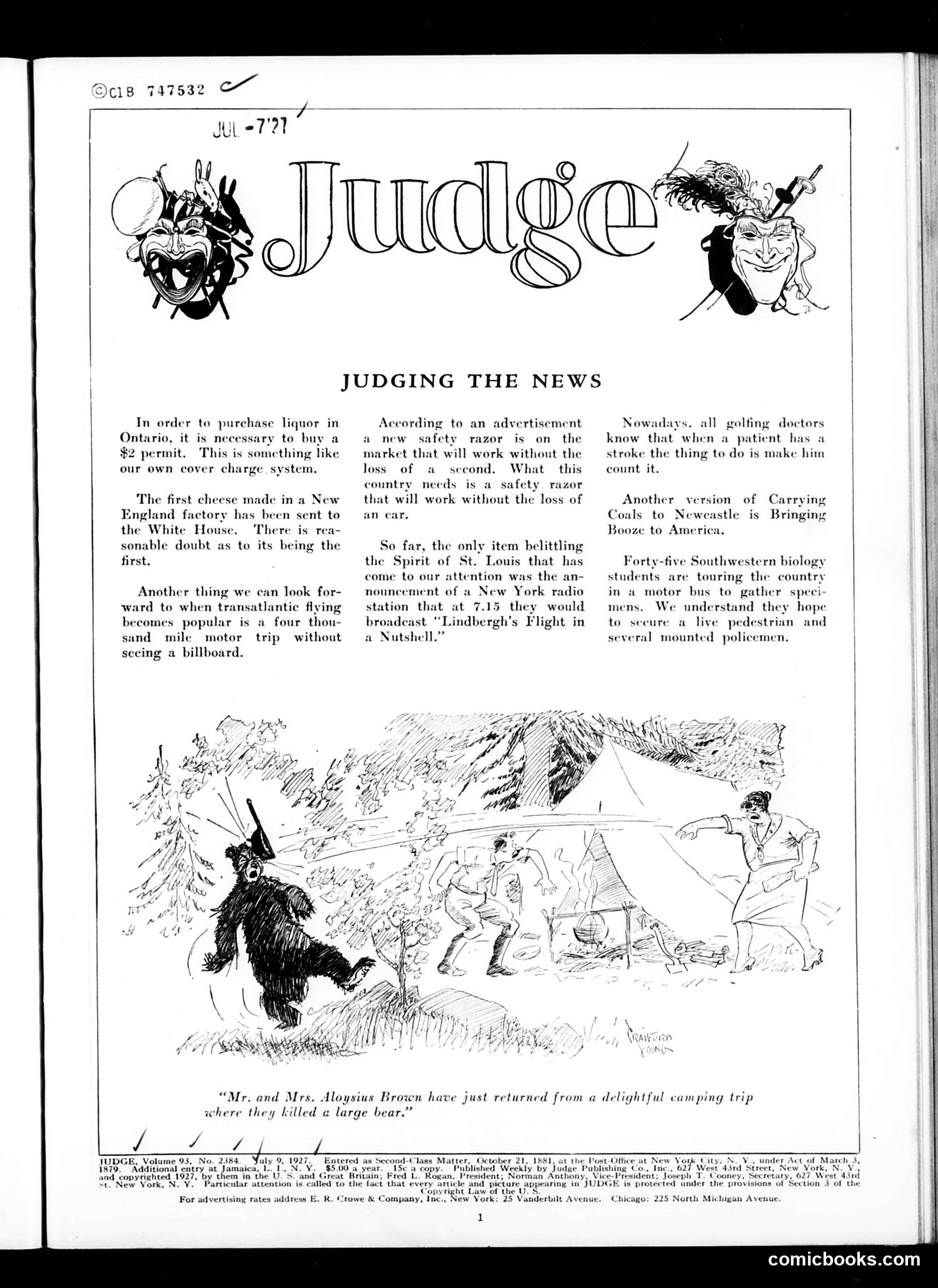 Judge — July 9, 1927 — page 3 of 36